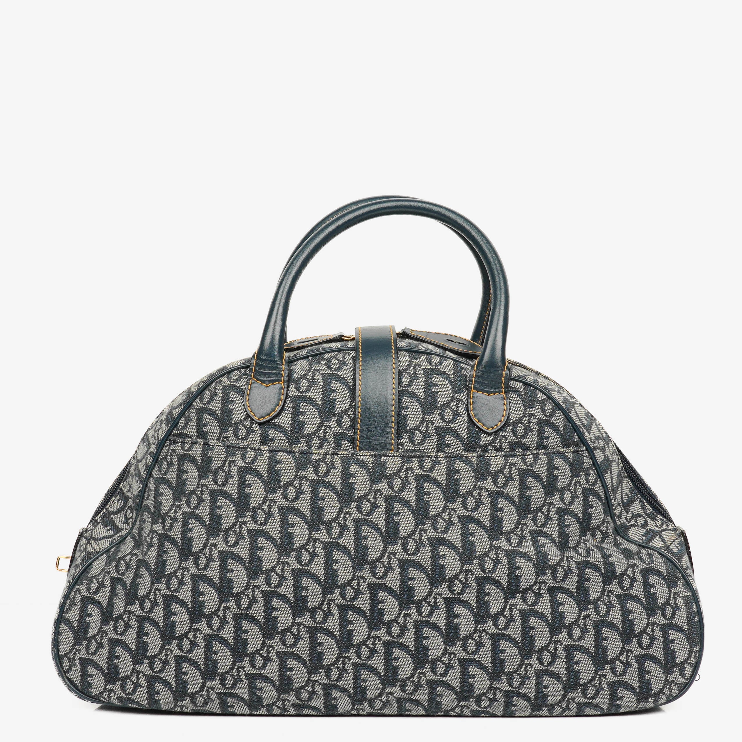 Christian Dior Navy Double Saddle Trotter Handbag