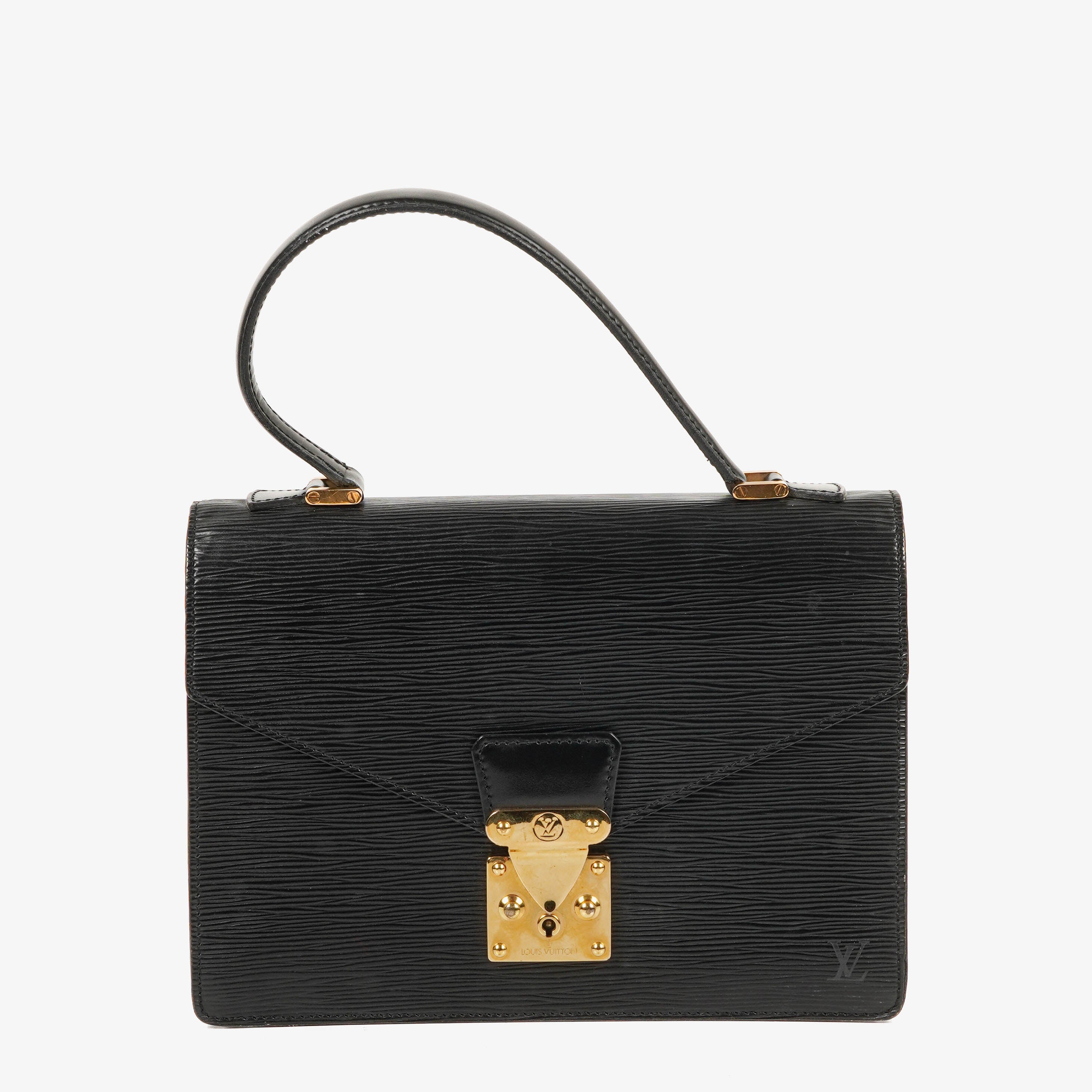 Louis Vuitton Concorde Black EPI Leather Bag