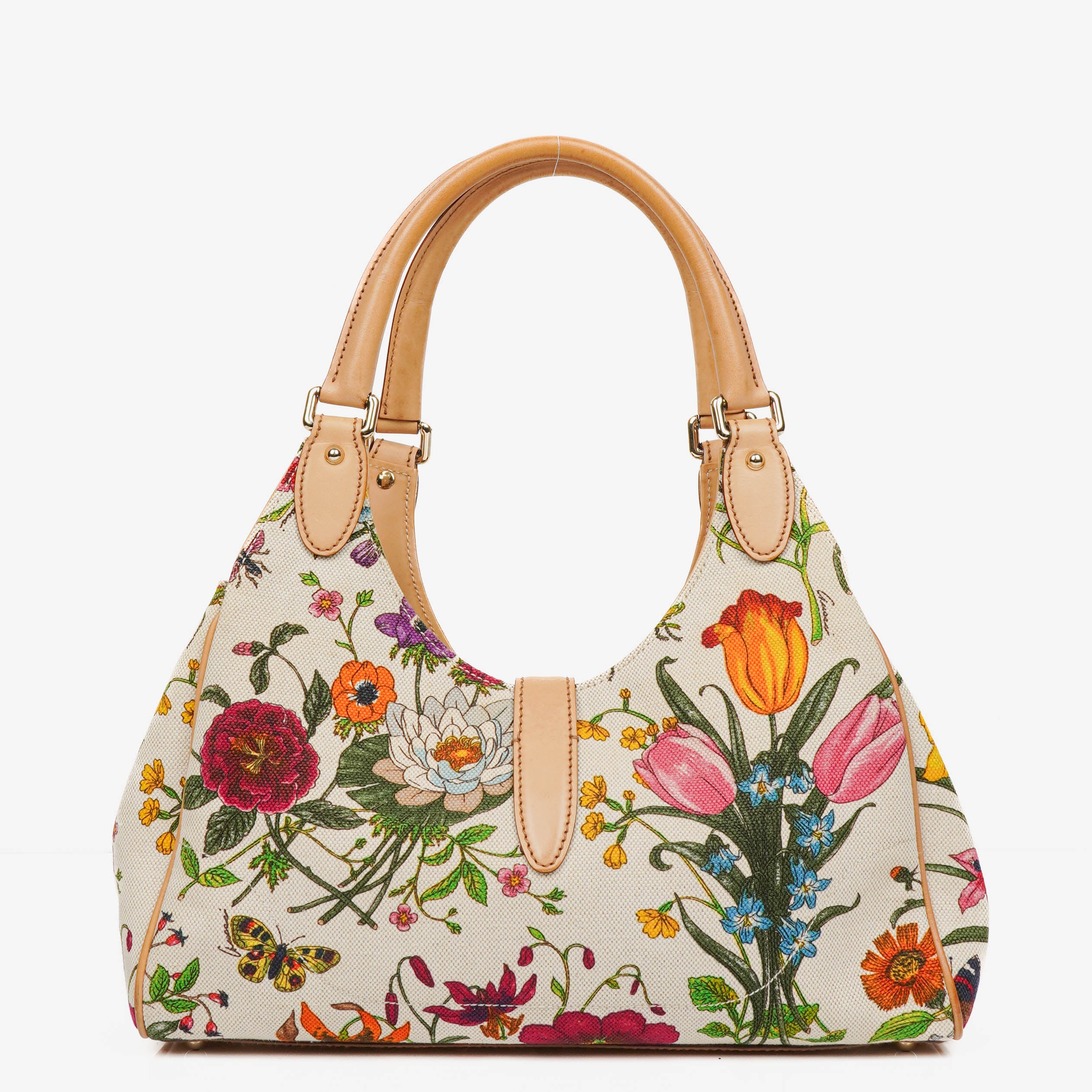 Gucci Floral Jackie Bardot Hobo Bag