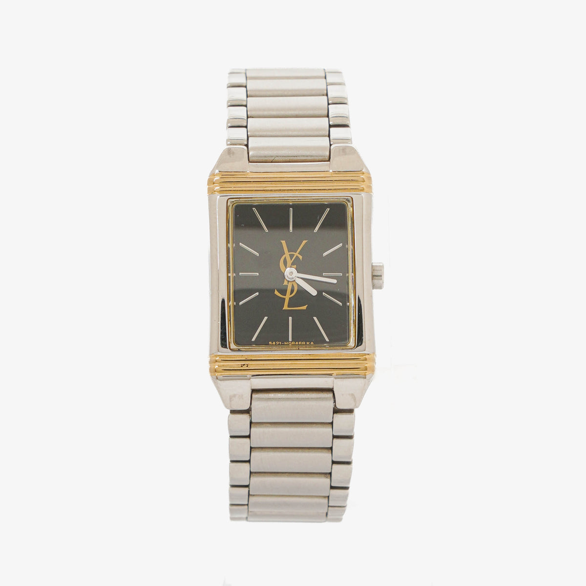 Yves Saint Laurent Rectangular Stainless Steel Watch