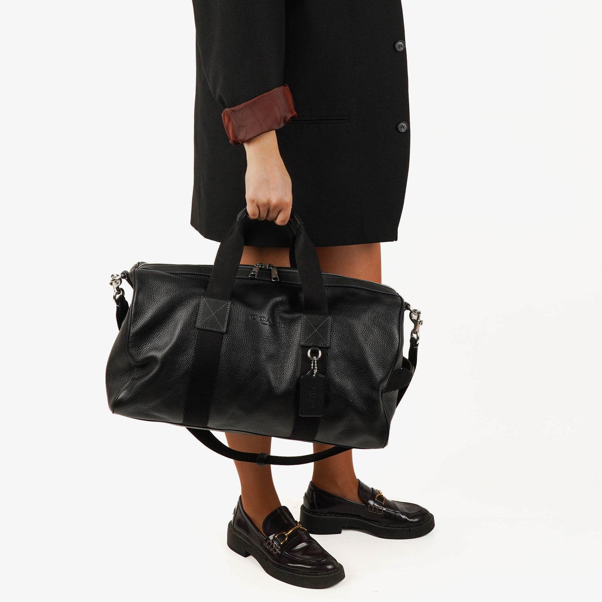 Coach Black Explorer Duffle Travel Bag