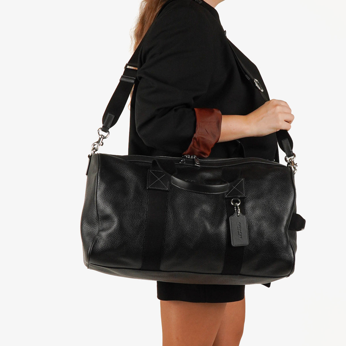 Coach Black Explorer Duffle Travel Bag