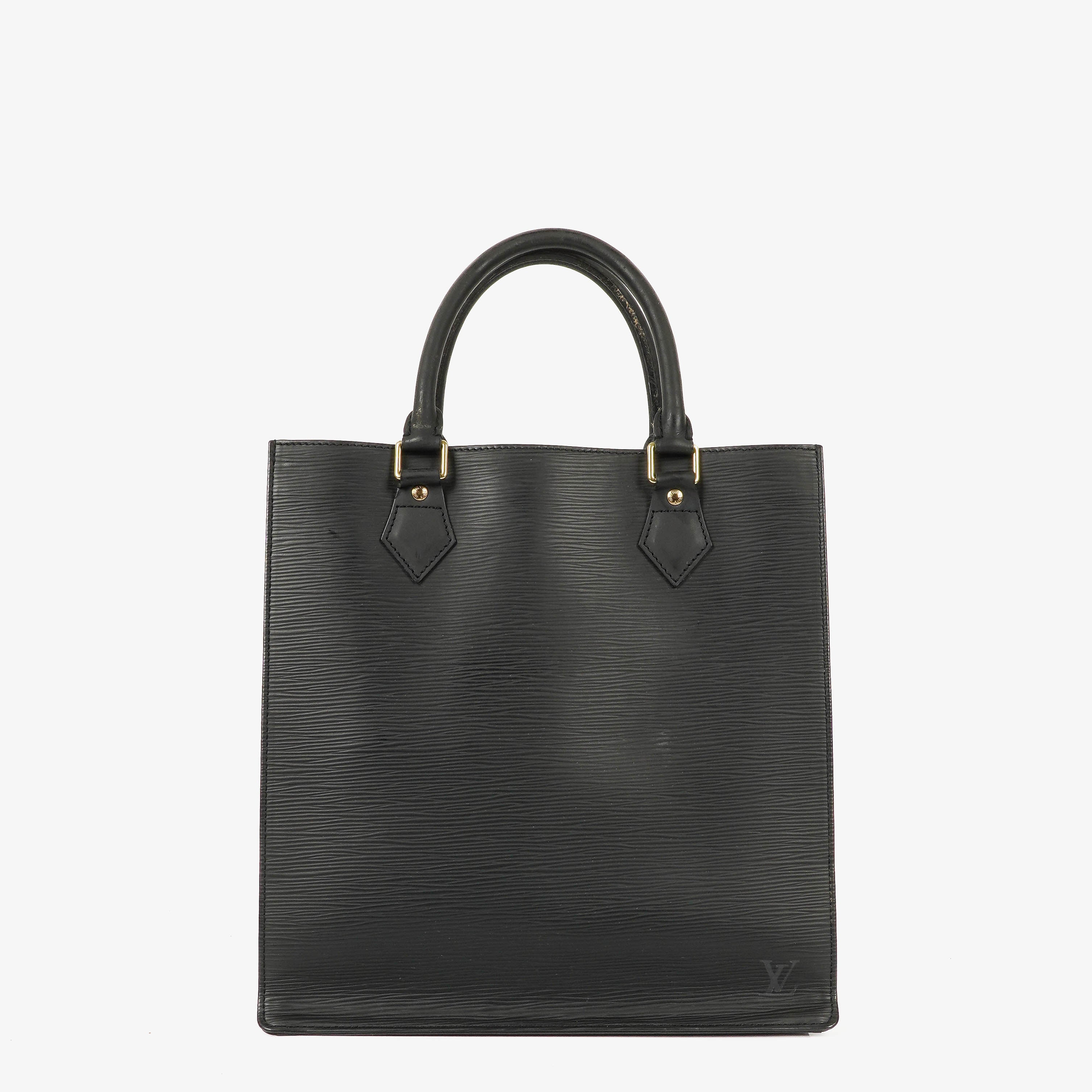 Louis Vuitton Sac Plat Black Epi Leather Bag