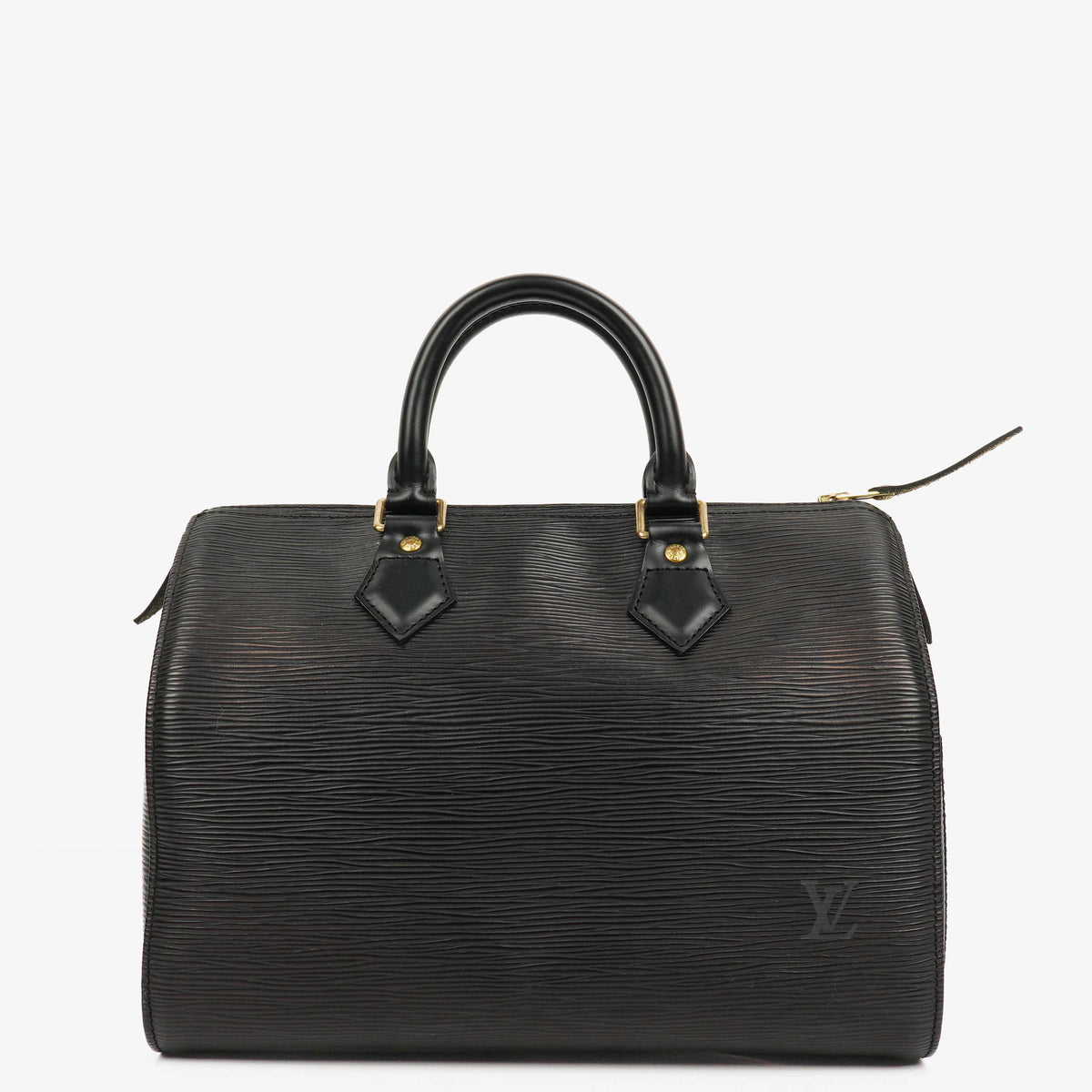 Louis Vuitton Speedy 25 Black EPI Leather Handbag