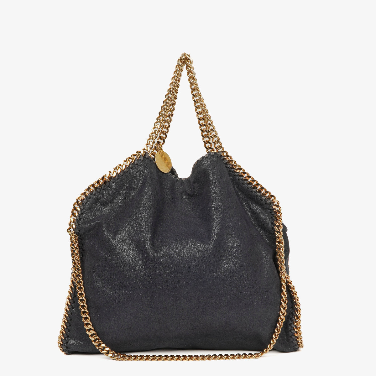 Stella McCartney Black Falabella Tote Vegan Shaggy Deer