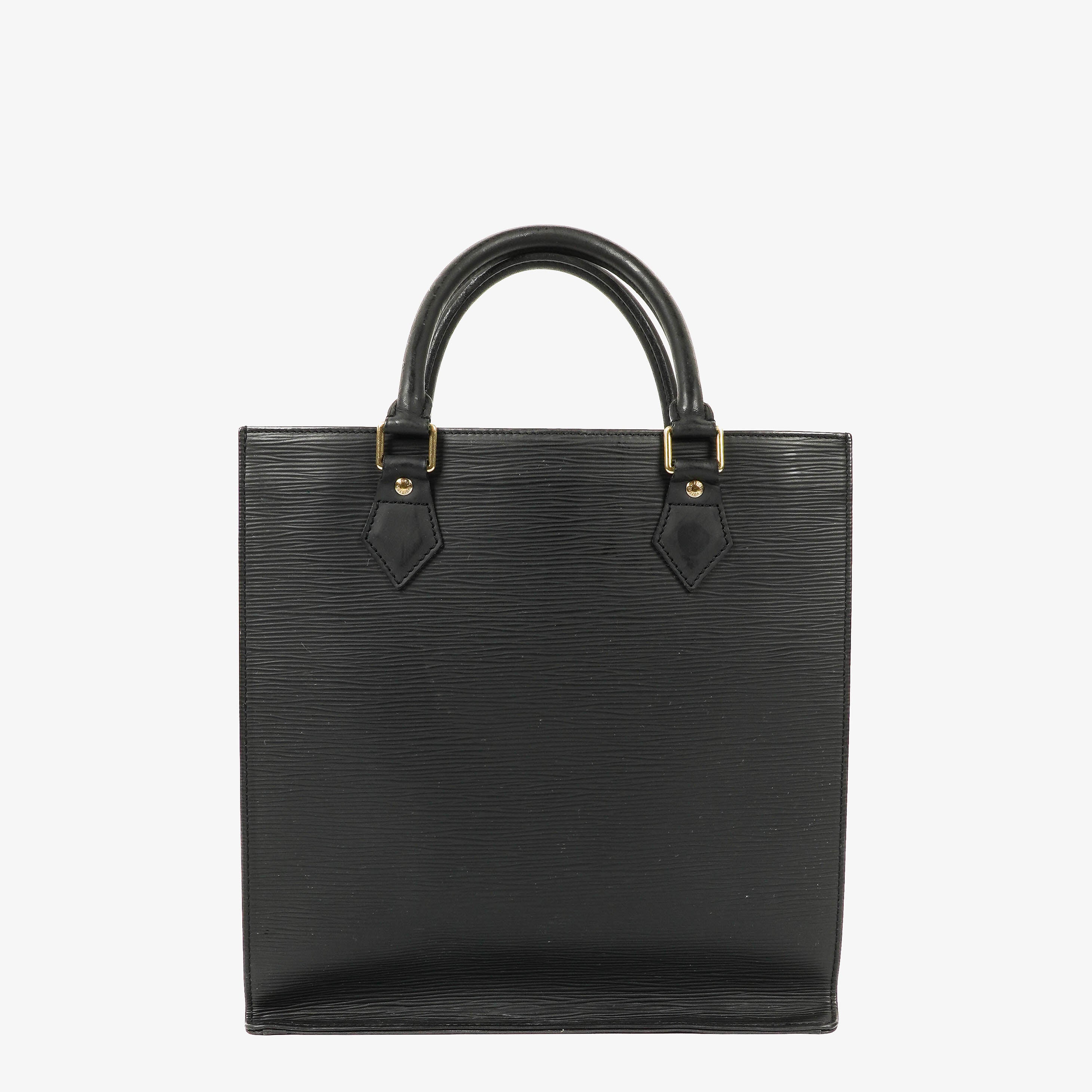 Louis Vuitton Sac Plat Black Epi Leather Bag
