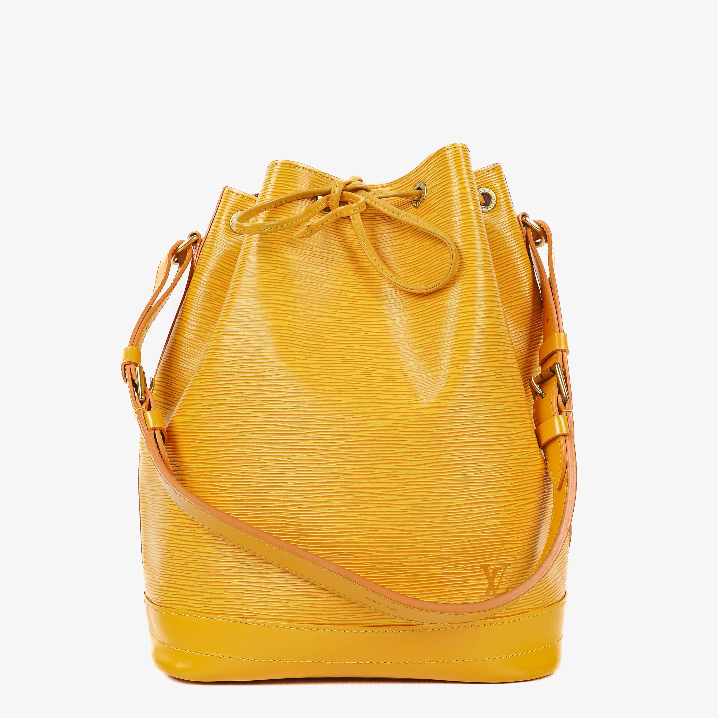 Louis Vuitton Noe Grande GM Yellow EPI Leather Shoulder Bag