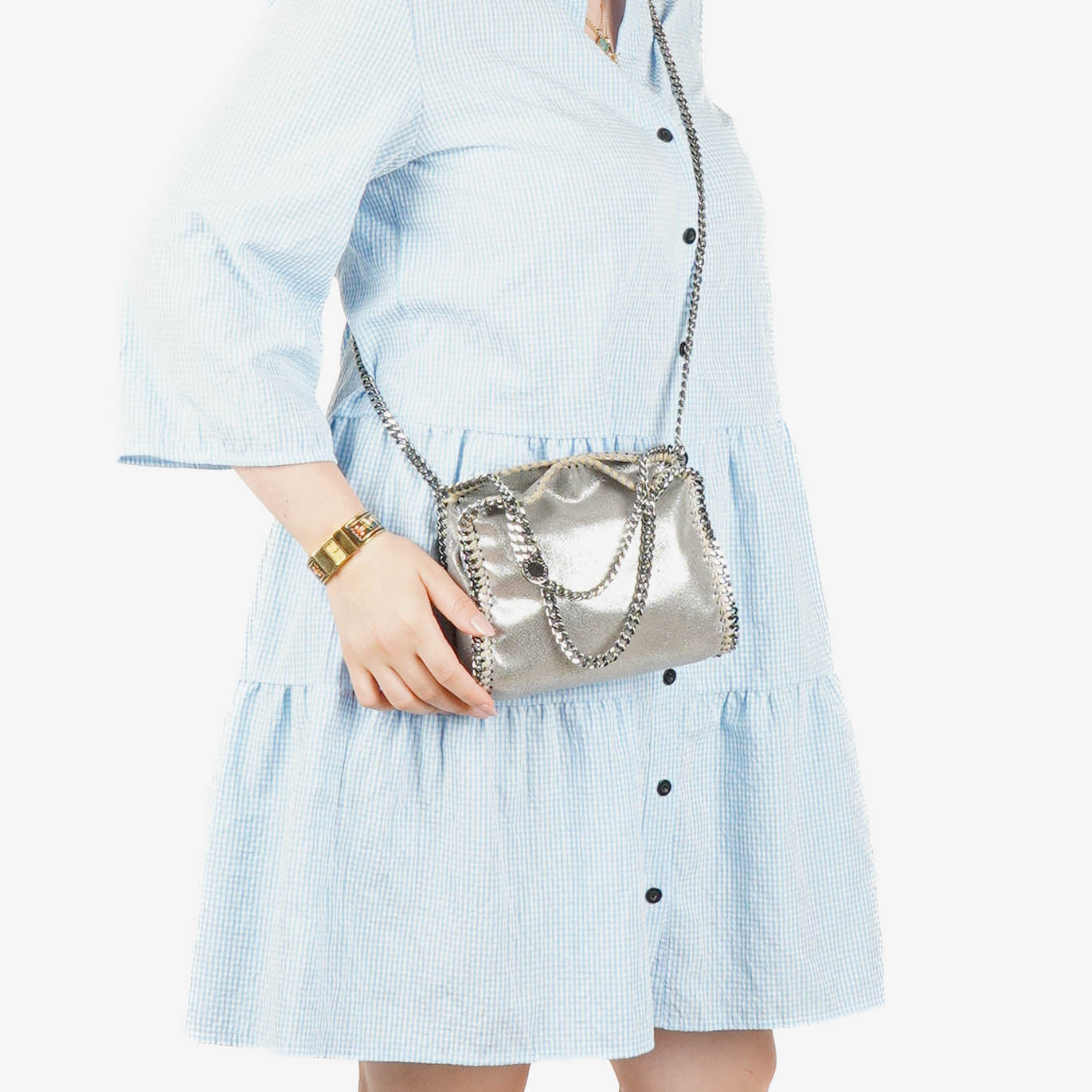 Stella McCartney Falabella Tiny Tote Vegan Shaggy Deer Bag
