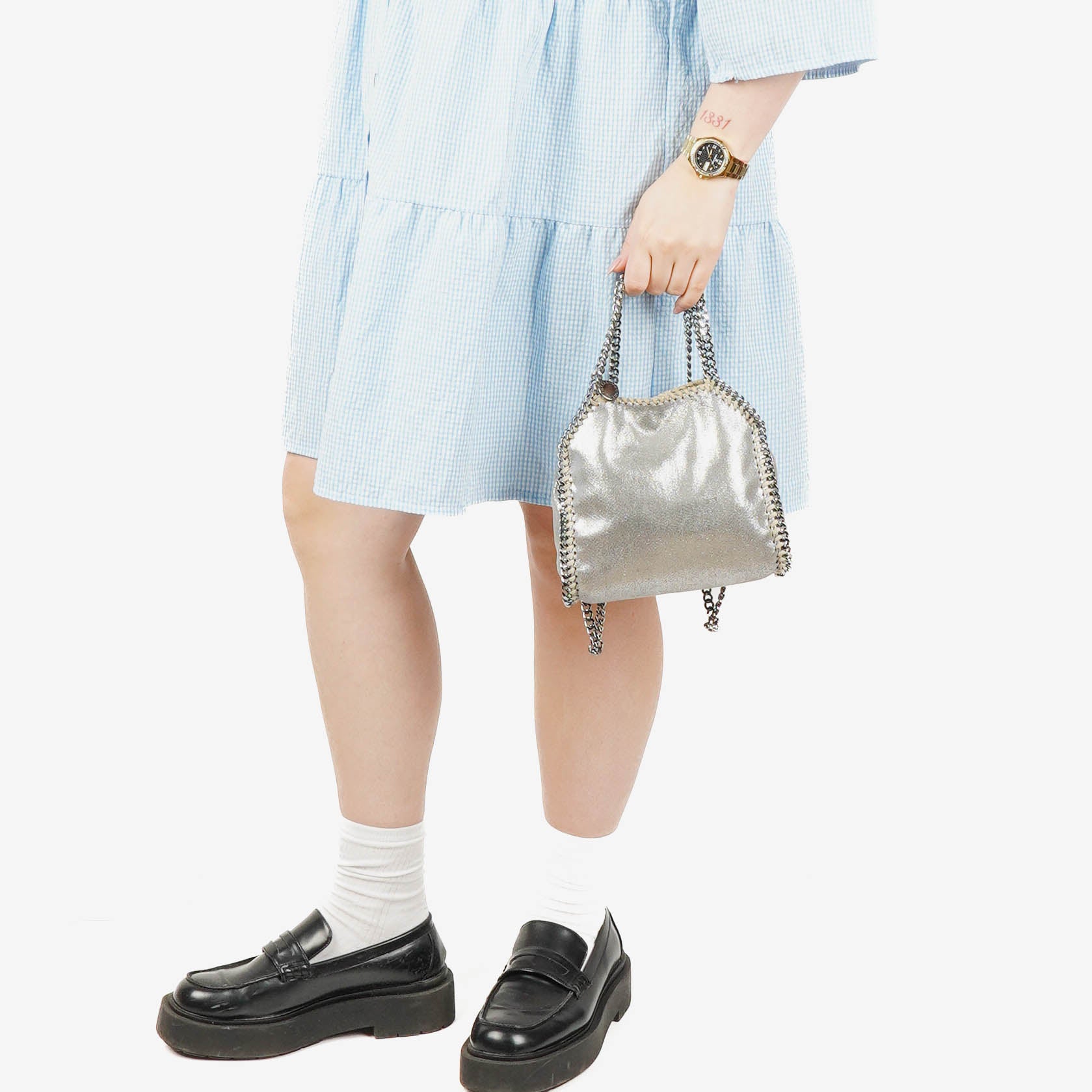Stella McCartney Falabella Tiny Tote Vegan Shaggy Deer Bag