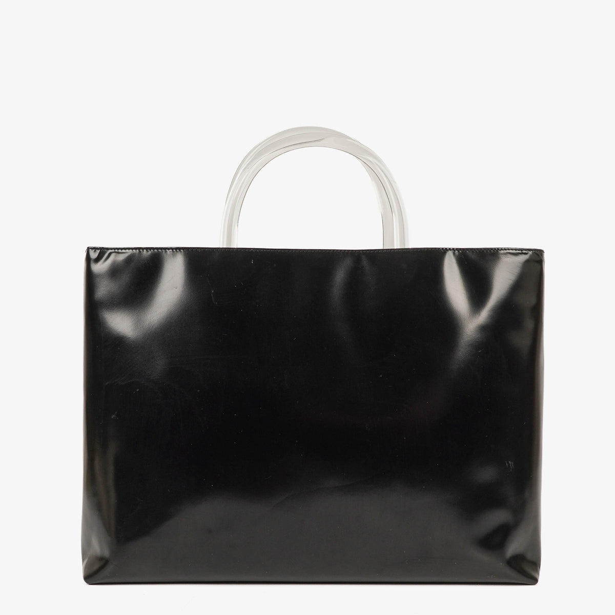 Prada Spazzolato Nero Leather Handbag