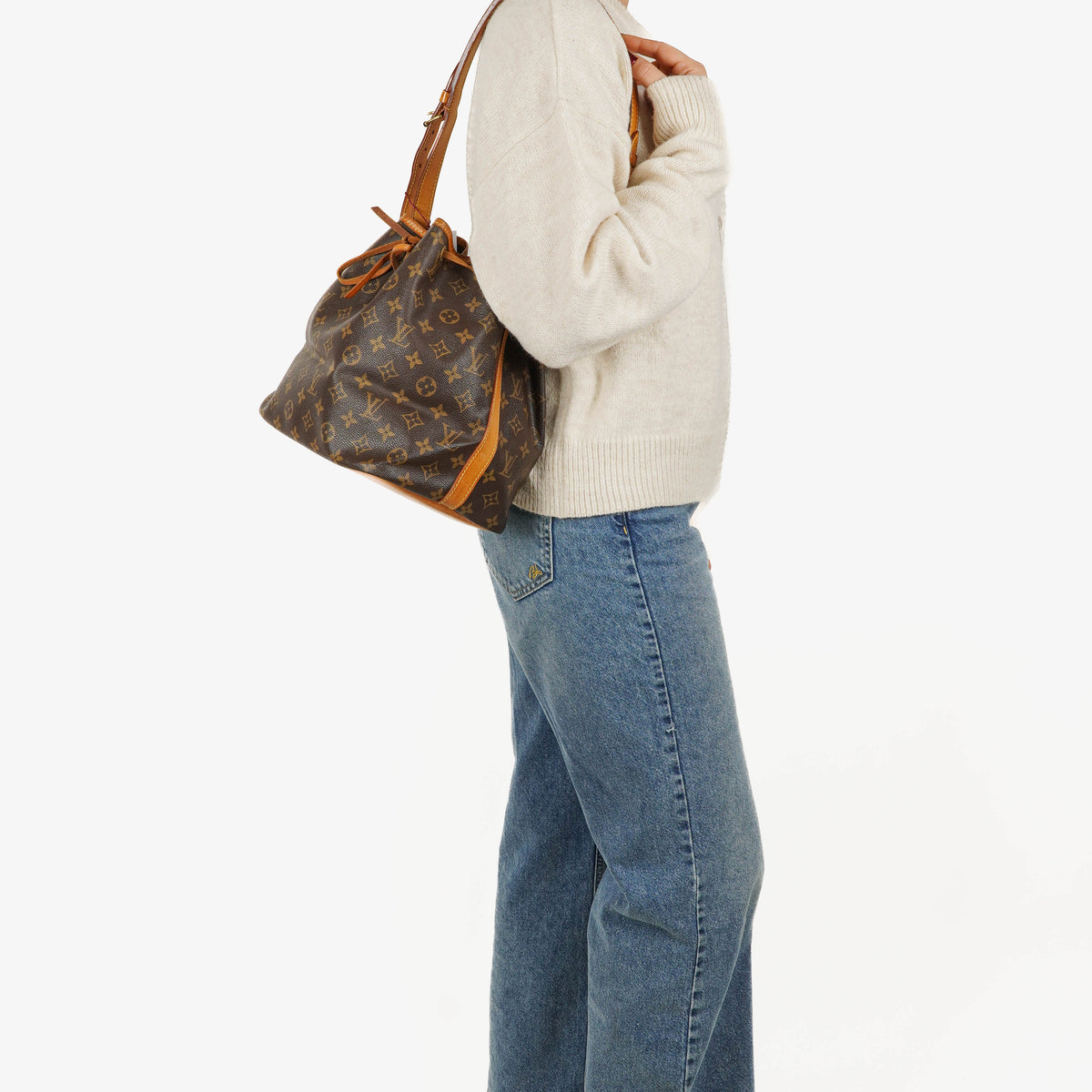 Louis Vuitton Petit Noe Monogram Canvas Shoulder Bag