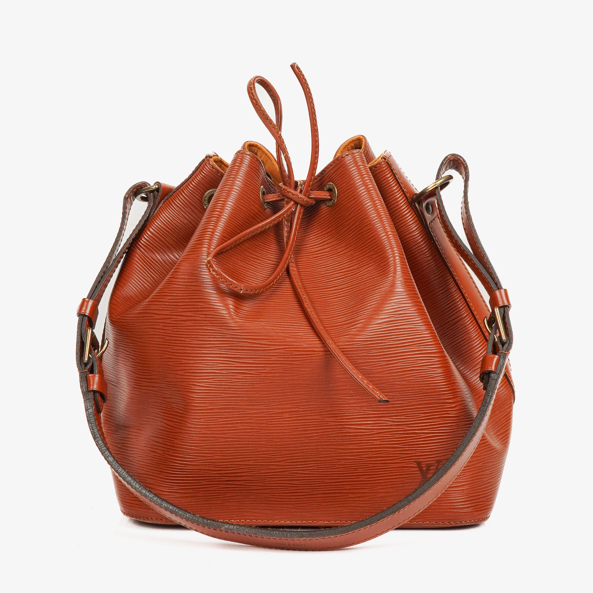 Louis Vuitton Petit Noe Brown EPI Leather Shoulder Bag