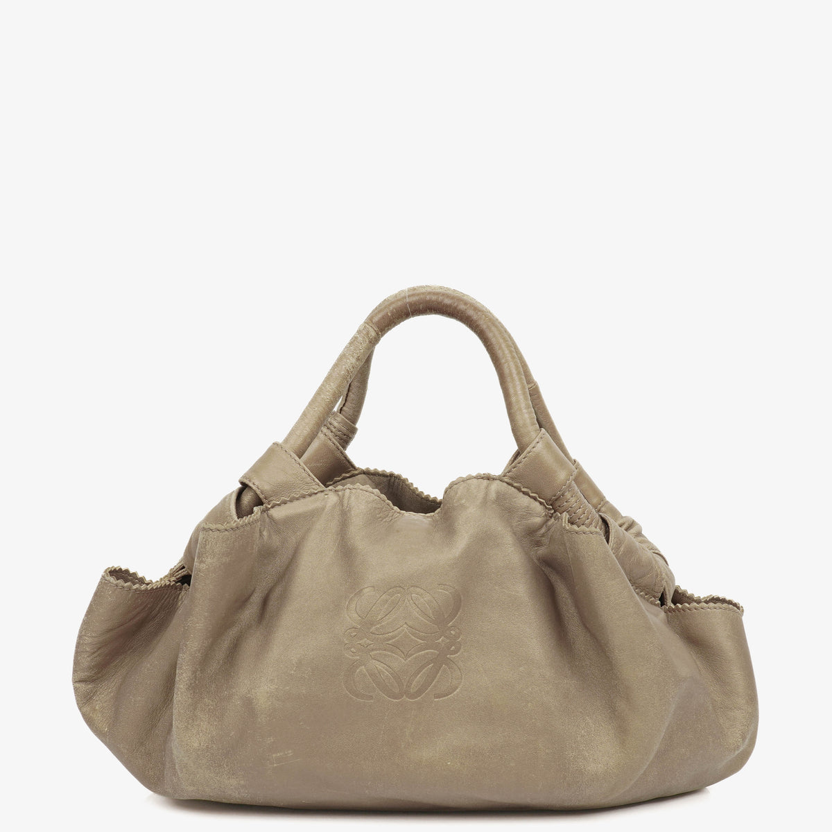 Loewe Beige Aire Nappa Anagram Shoulder Bag