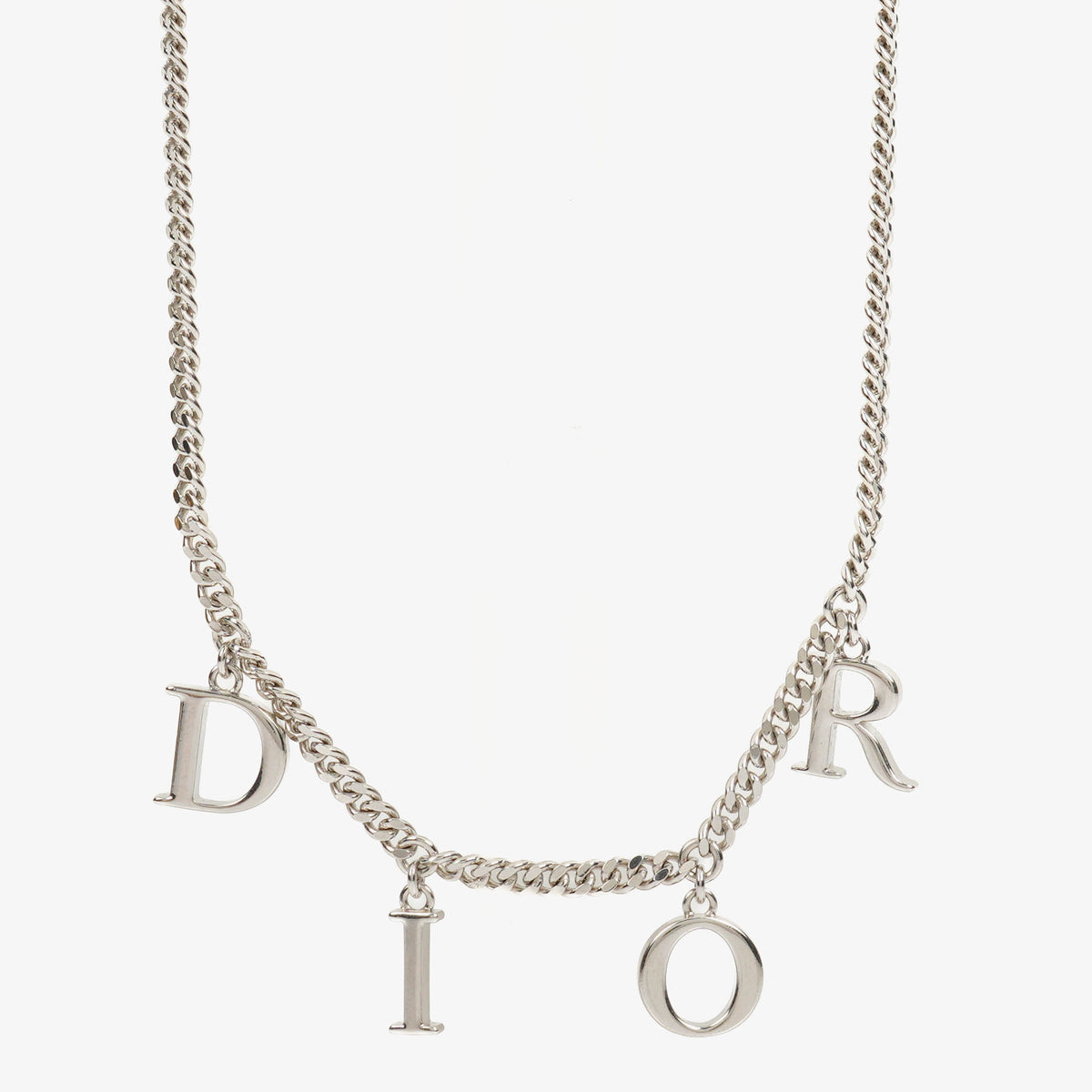 Christian Dior Dior Letters Metal Necklace