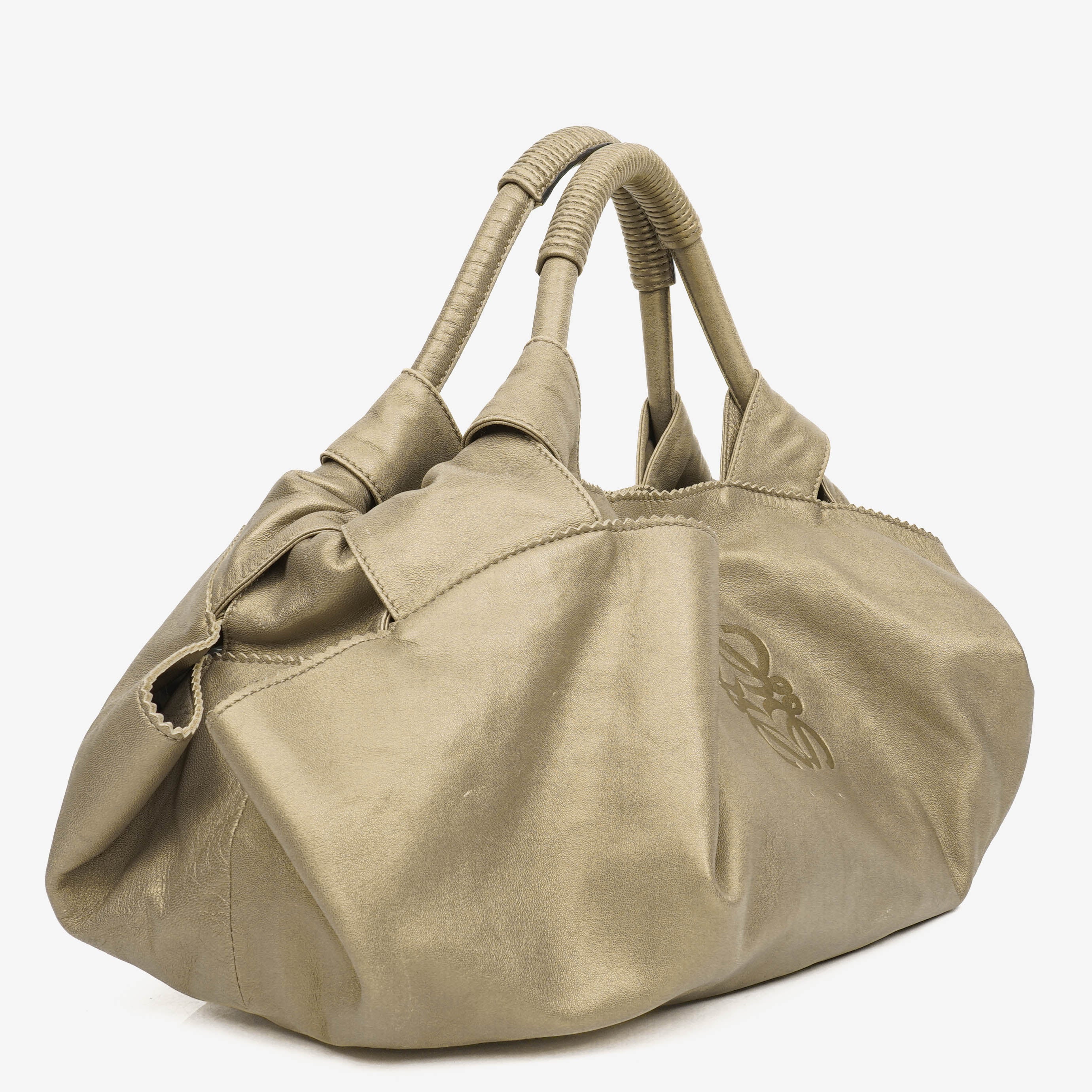 Loewe Beige Aire Nappa Anagram Shoulder Bag