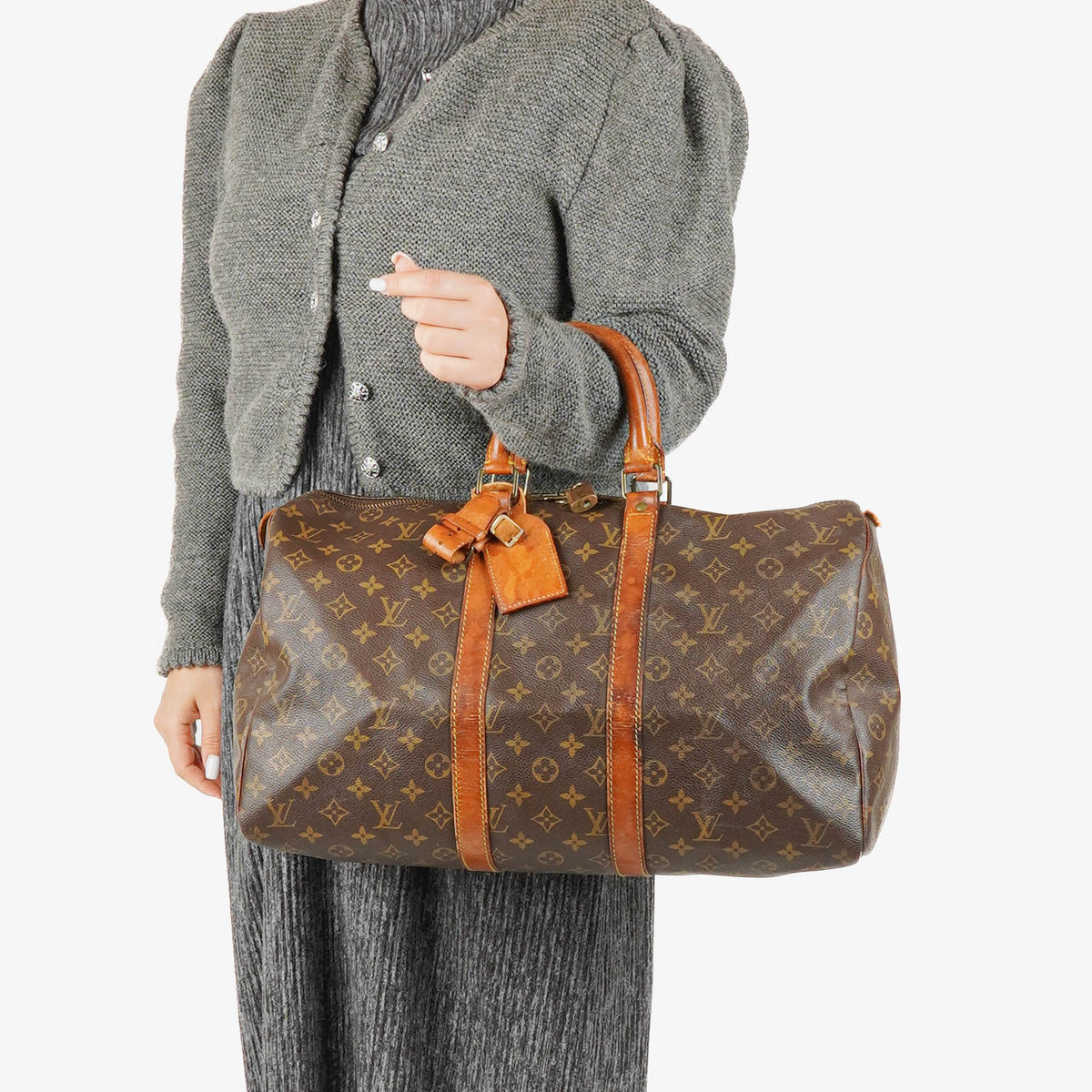 Louis Vuitton Keepall 45 Monogram Canvas Travel Bag
