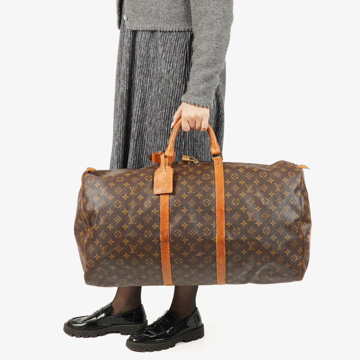 Louis Vuitton Keepall 60 Monogram Canvas Travel Bag
