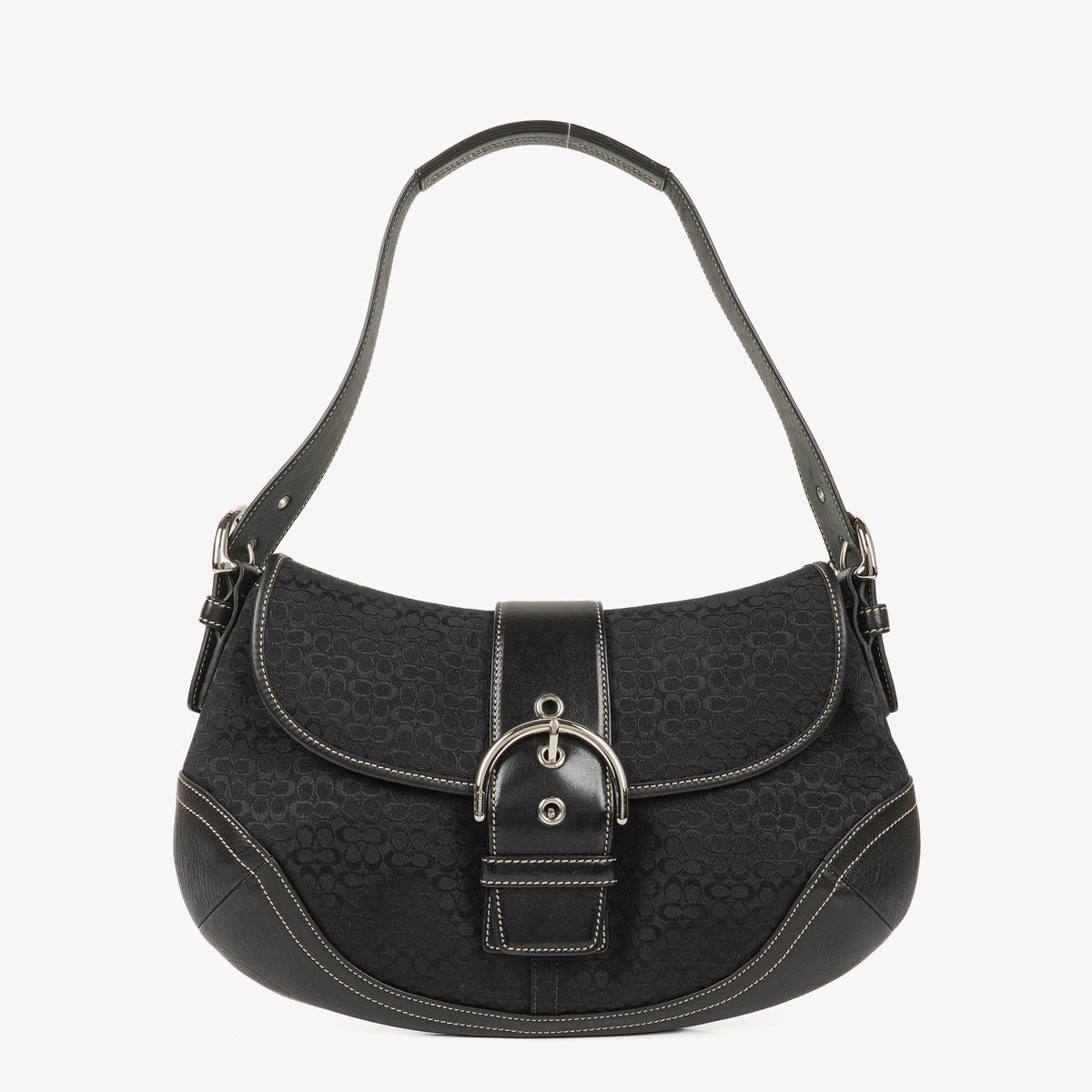 Coach Soho Black Leather Tote Bag