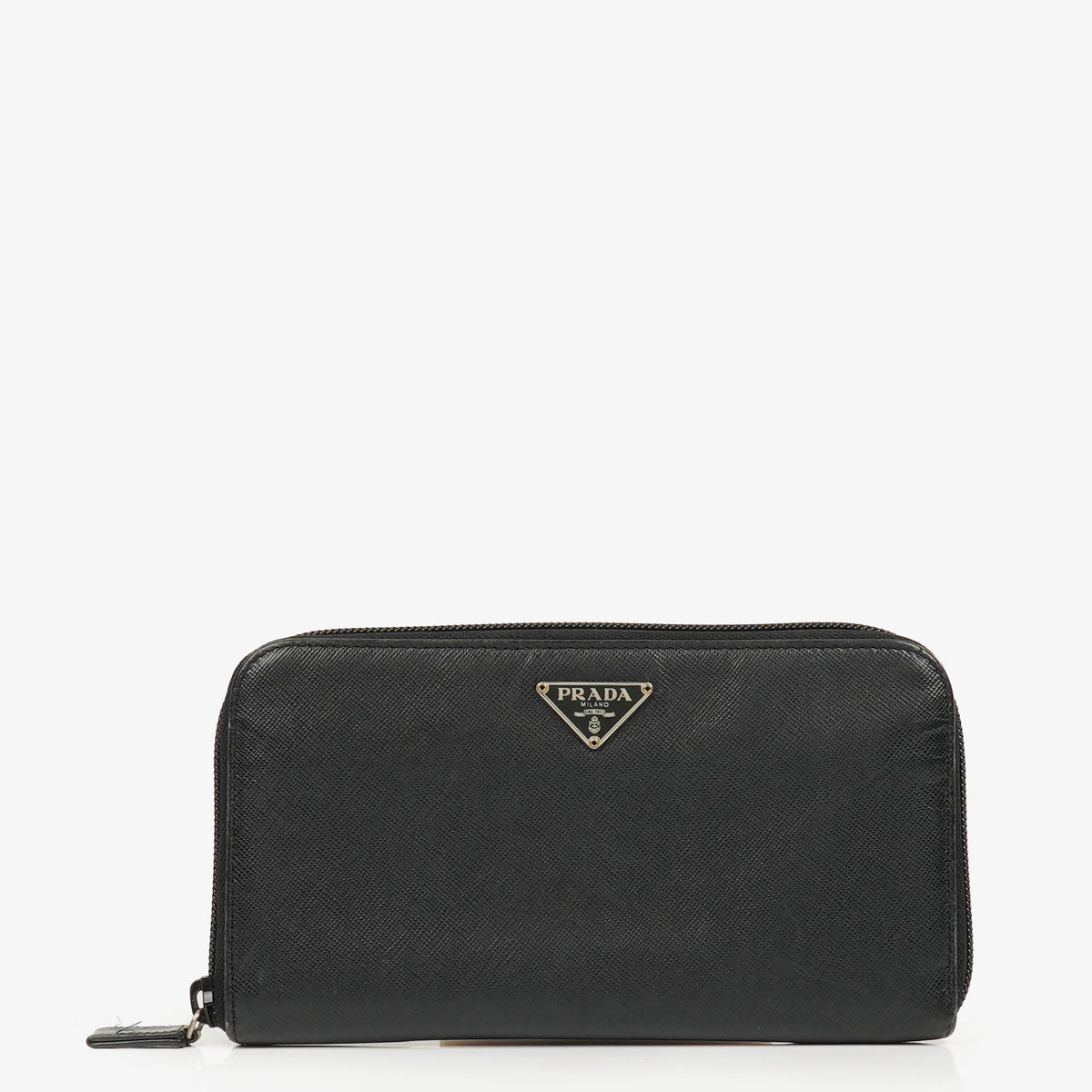 Prada Black Tessuto City Leather Wallet
