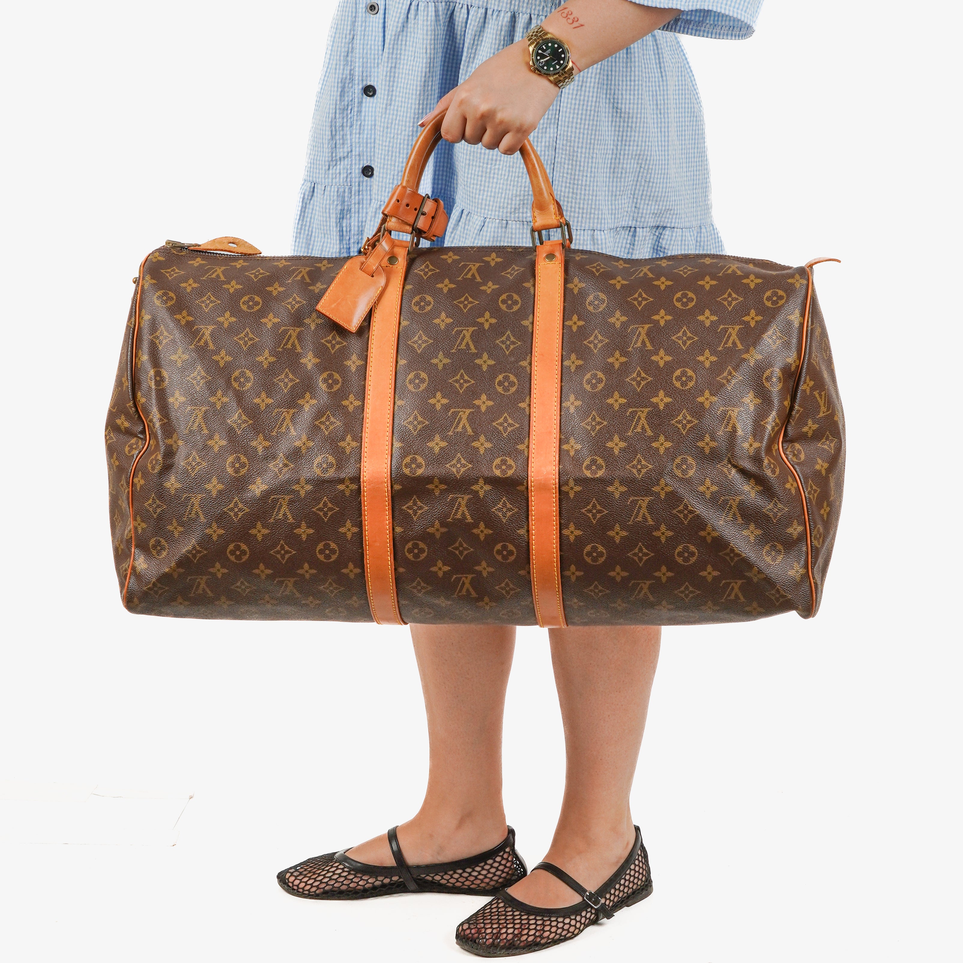 Louis Vuitton Keepall 60 Monogram Canvas Travel Bag