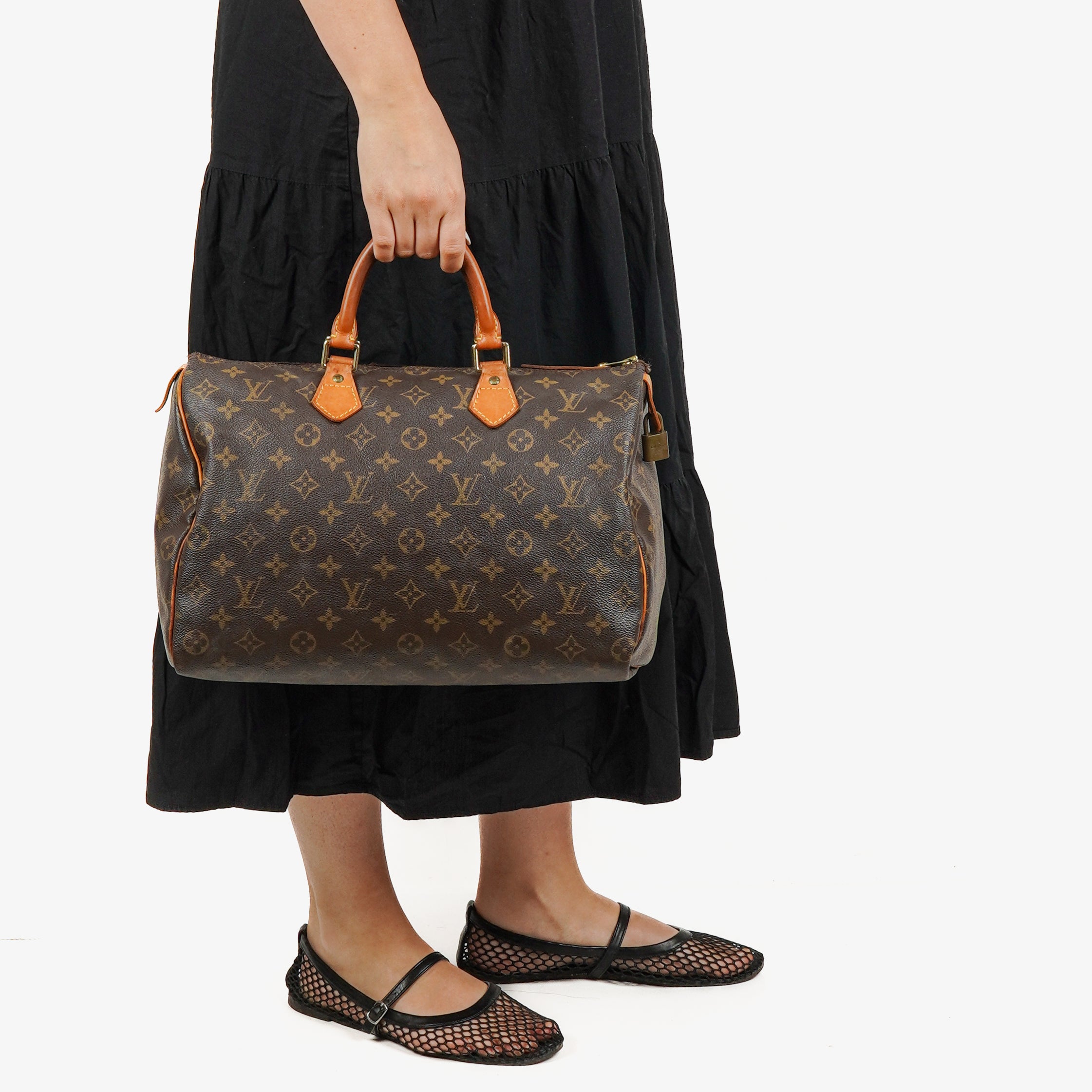 Louis Vuitton Speedy 35 Monogram Canvas Handbag