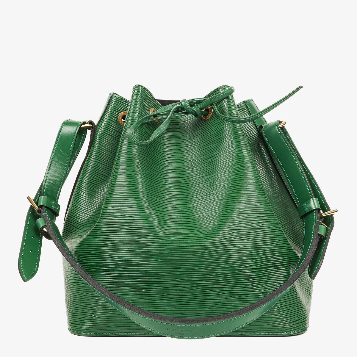 Louis Vuitton Petit Noe Green EPI Leather Shoulder Bag