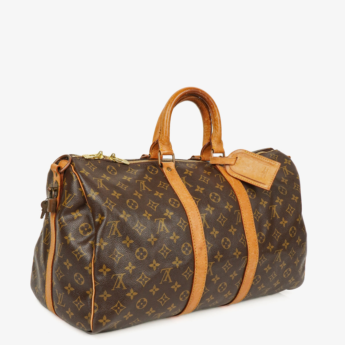 Louis Vuitton Keepall 45 Bandoulière Monogram Canvas Travel Bag