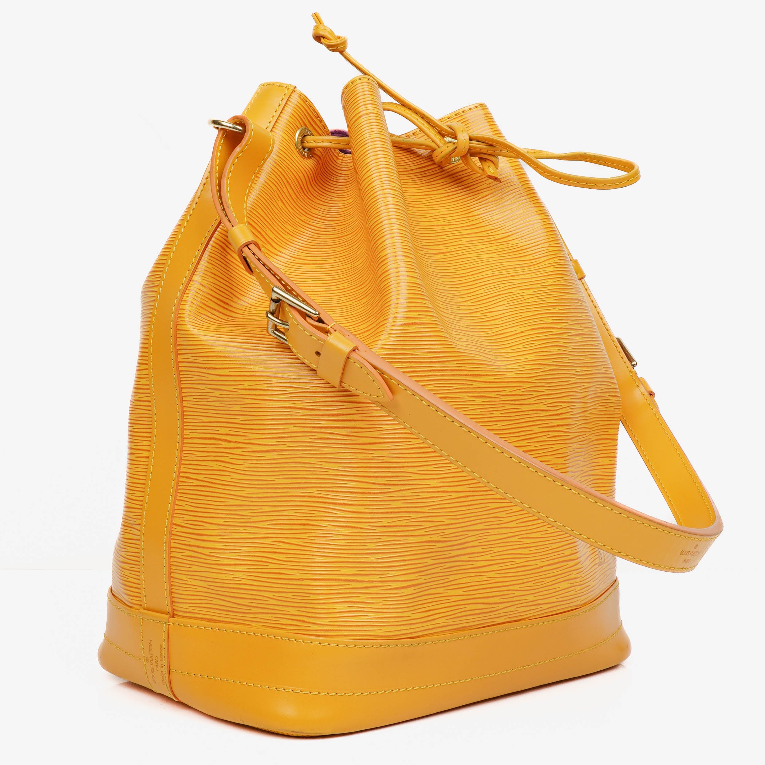 Louis Vuitton Noe Grande GM Yellow Epi Leather Shoulder Bag