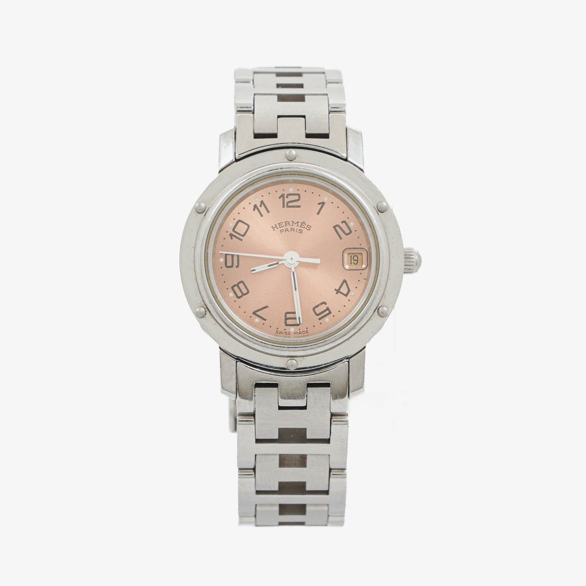 Hermes Clipper Quartz Watch Stainless Steel CL4. 210