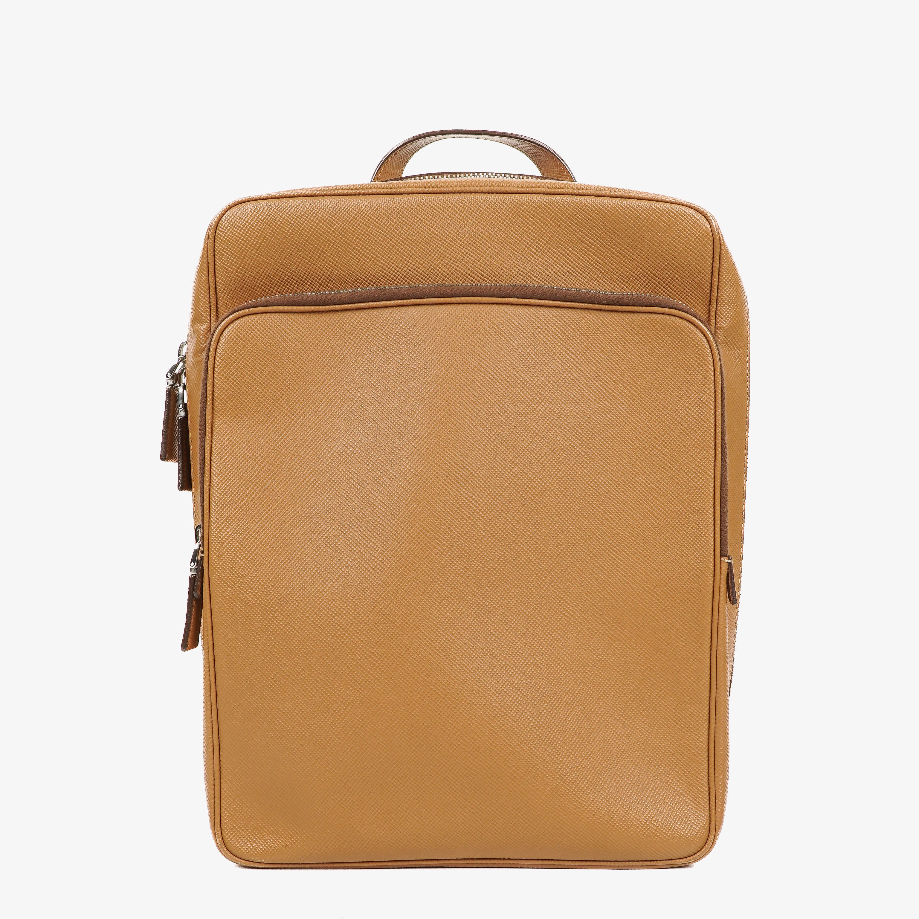 Prada Saffiano Cuir Caramel Backpack