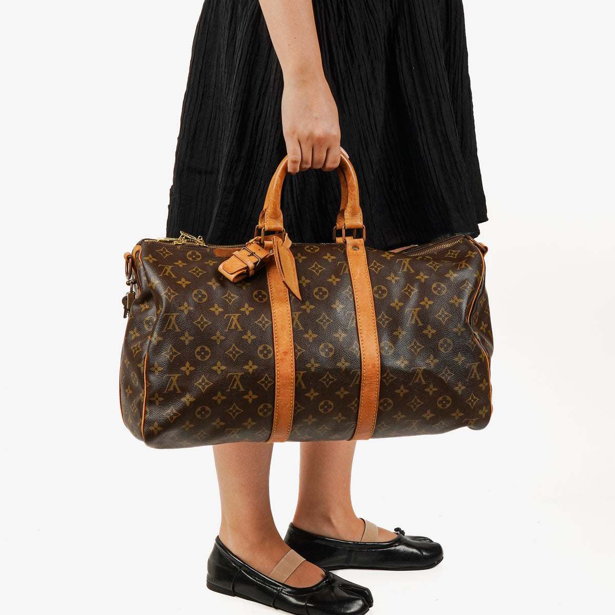 Louis Vuitton Keepall 45 Bandoulière Monogram Canvas Travel Bag