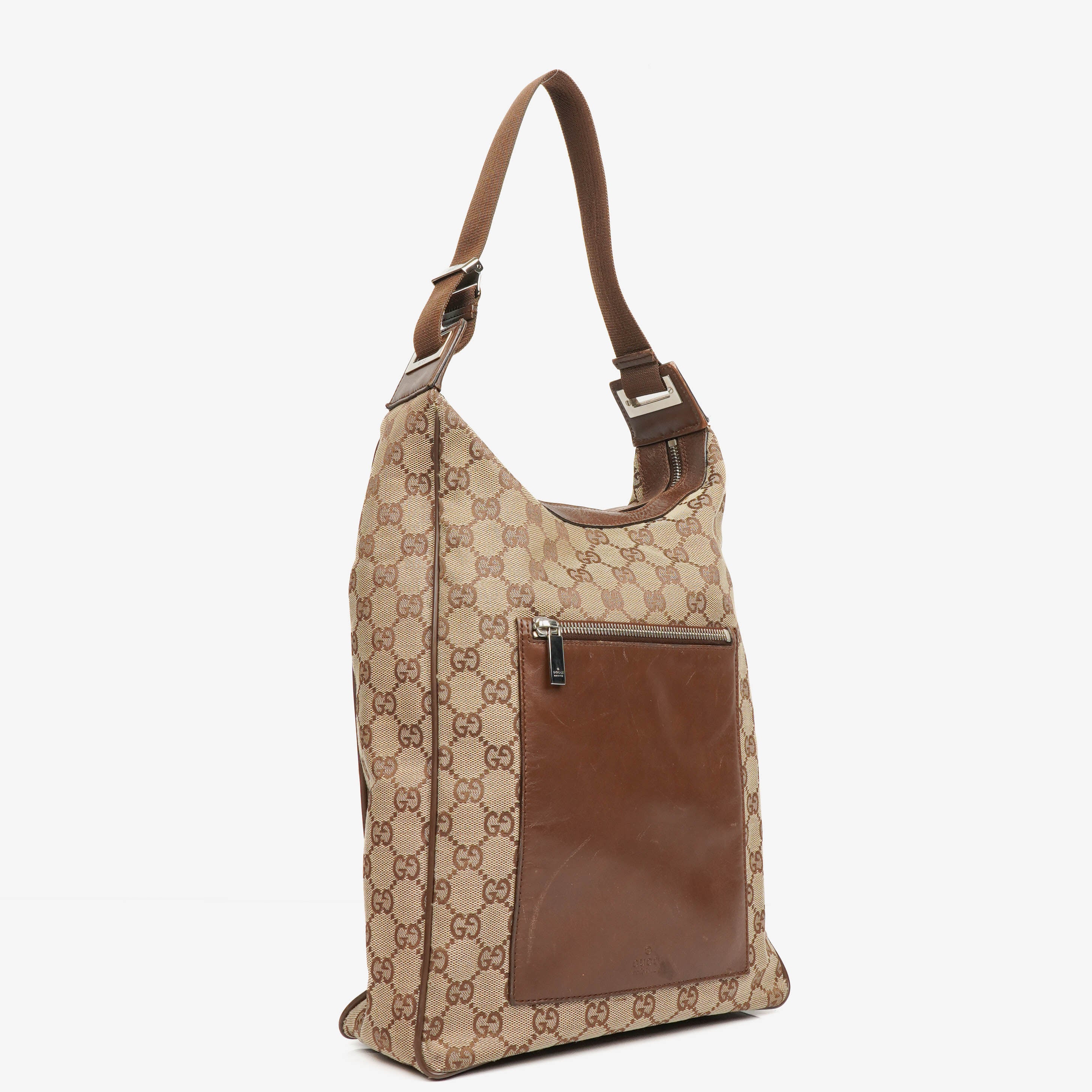 Gucci Brown Monogram Canvas Handbag