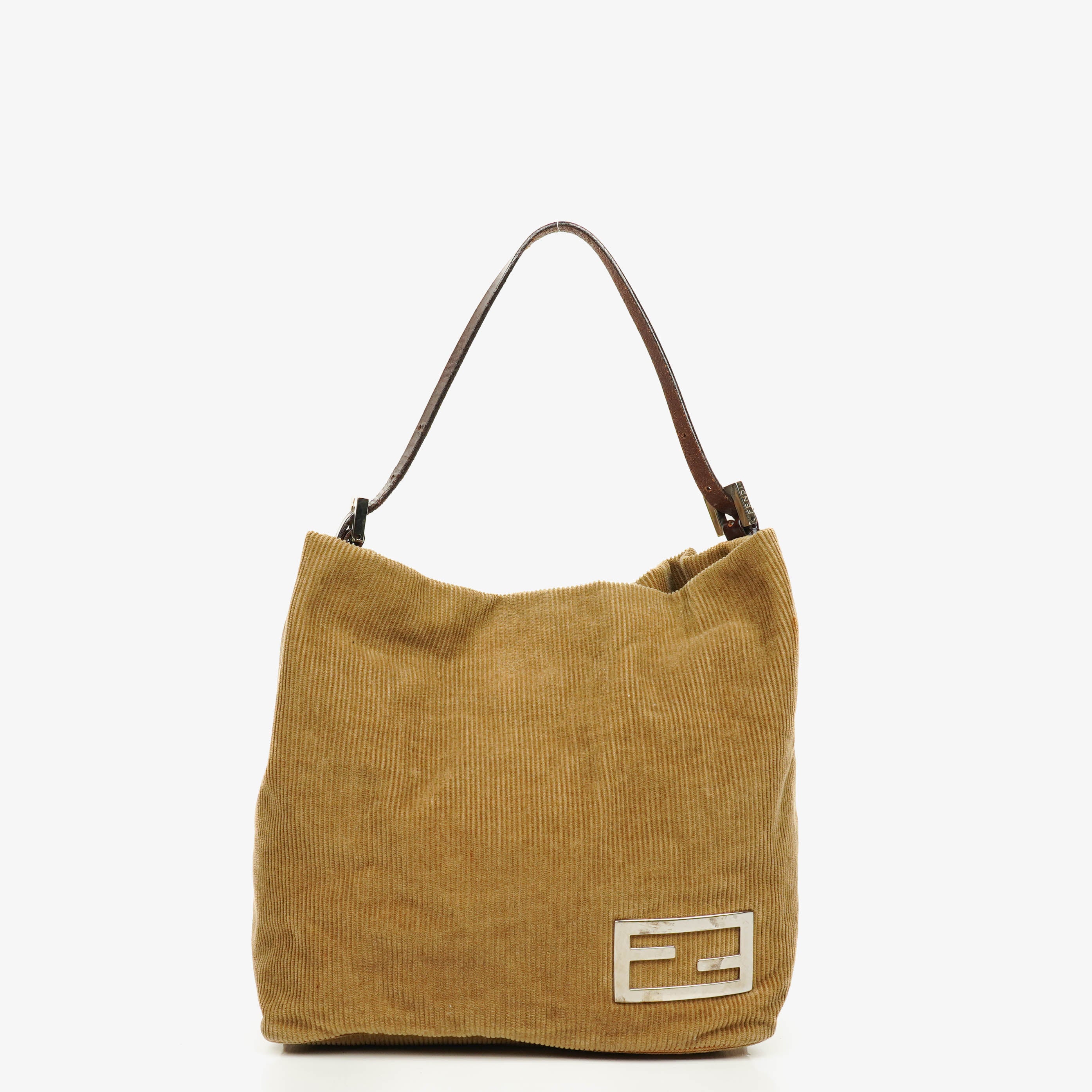 Fendi Corduroy Shoulder Bag