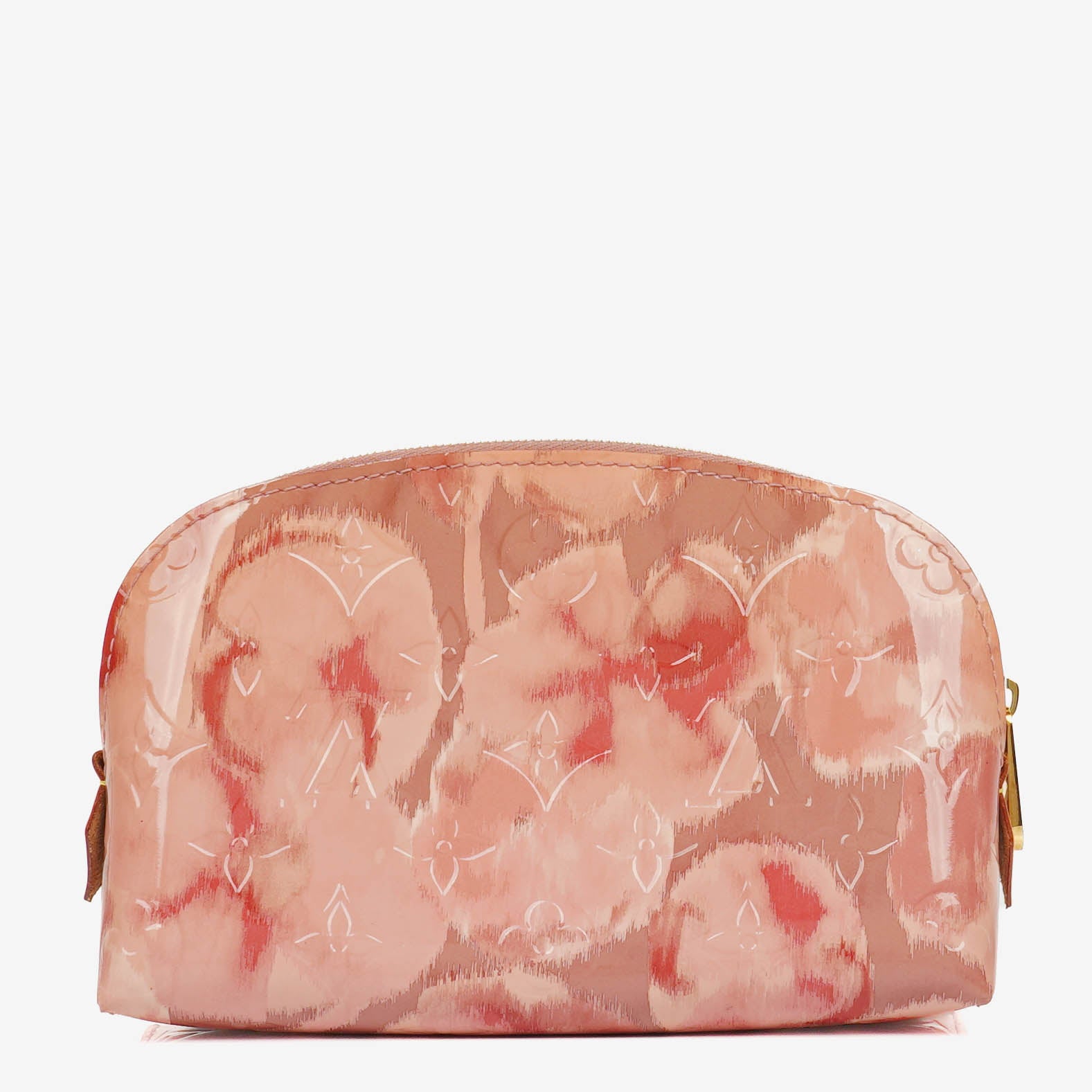 Louis Vuitton Limited Edition Rose Velours Monogram Vernis Ikat Cosmetic Pouch