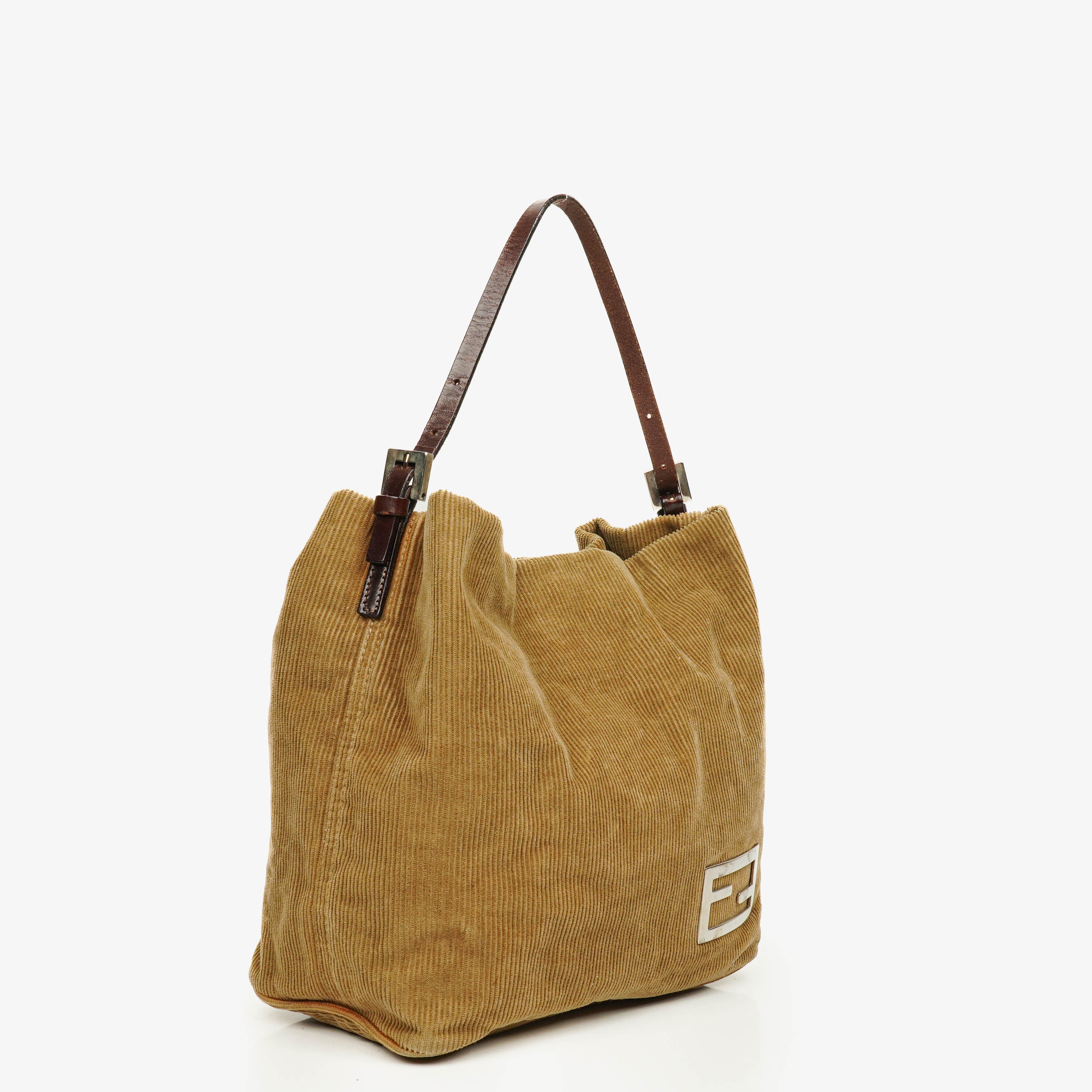 Fendi Corduroy Shoulder Bag
