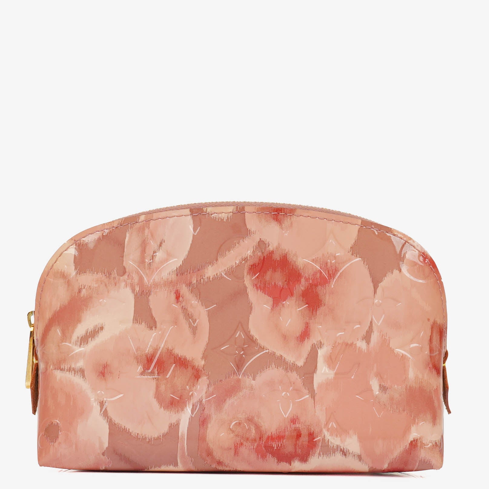 Louis Vuitton Limited Edition Rose Velours Monogram Vernis Ikat Cosmetic Pouch