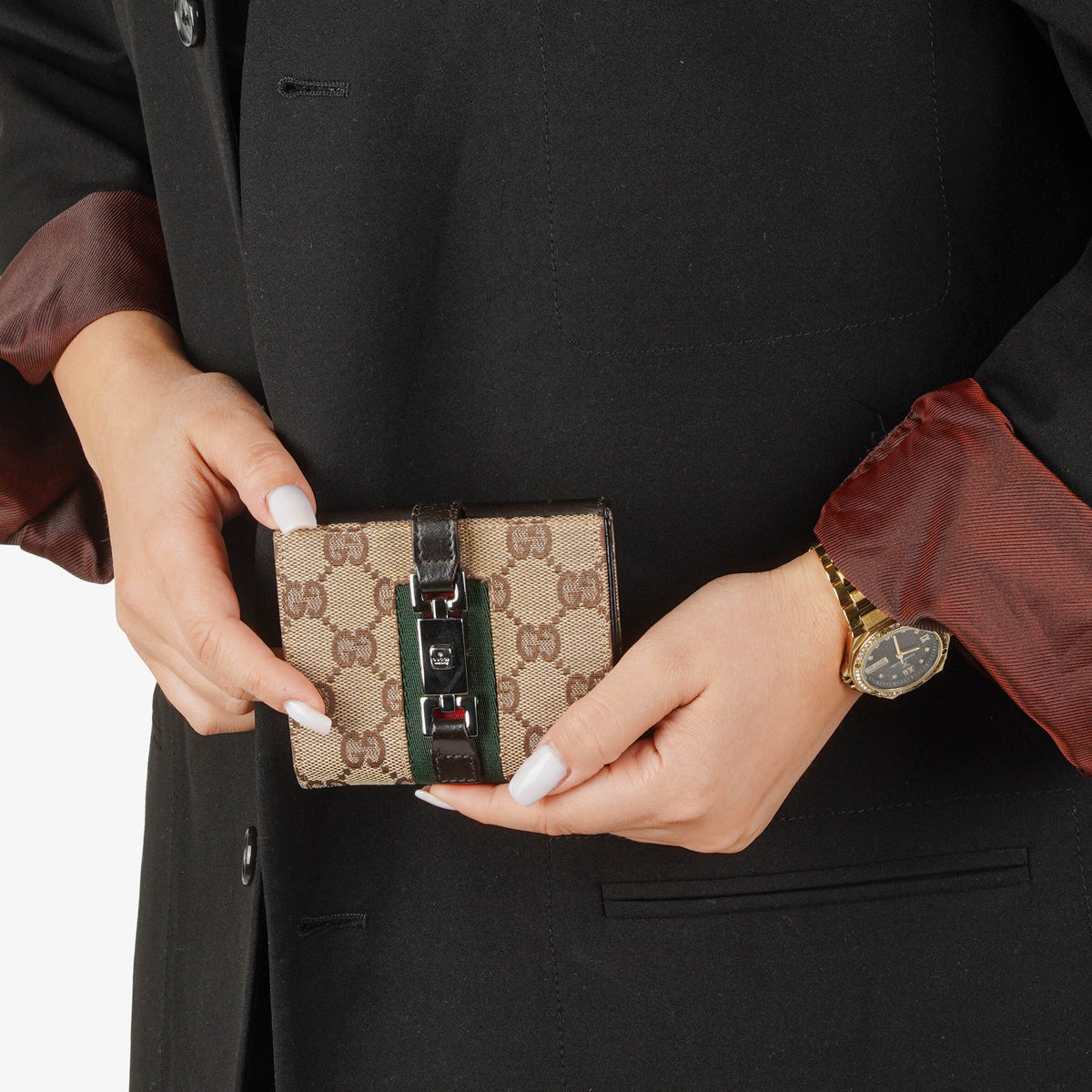 Gucci Jackie GG Canvas Wallet