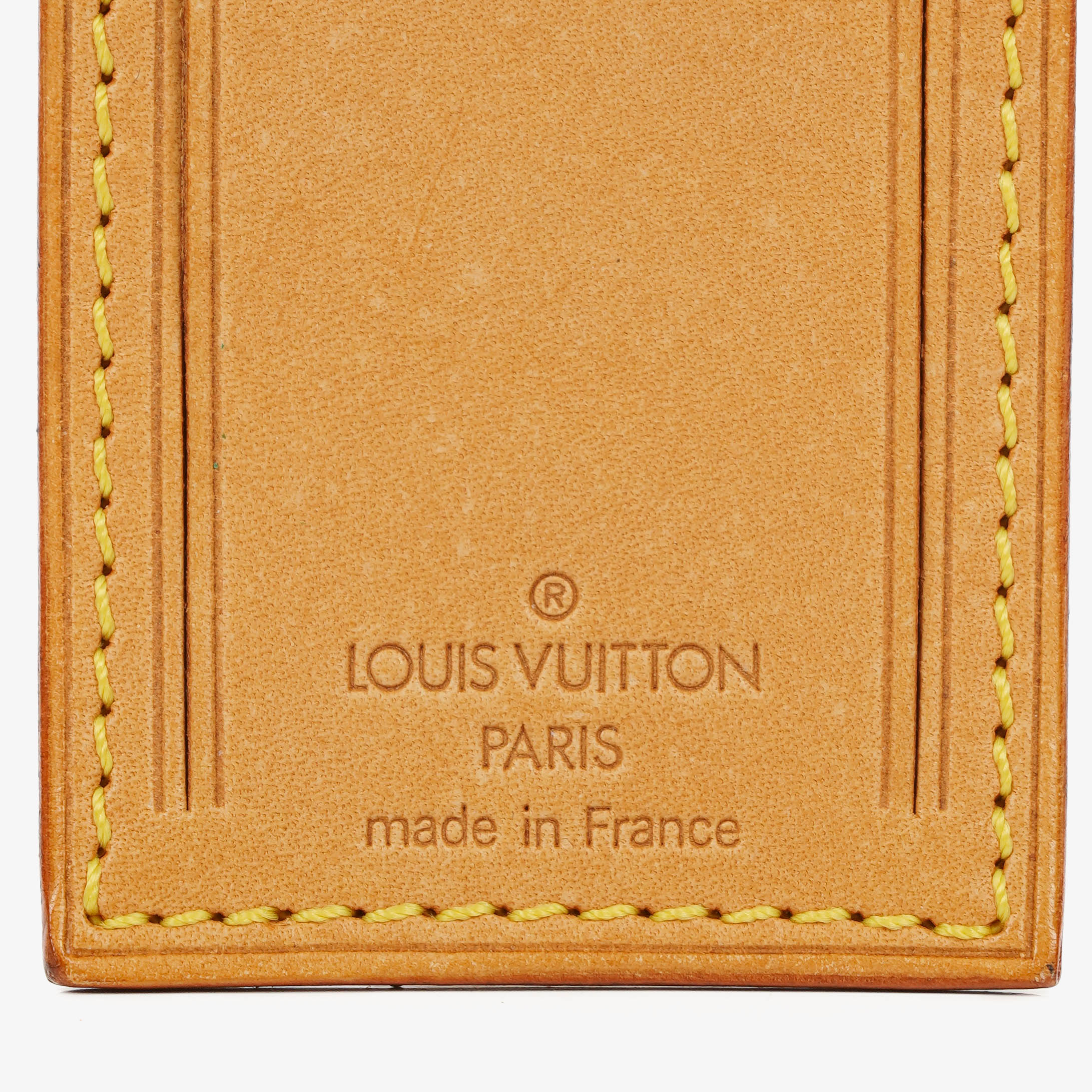 Louis Vuitton Leather Name Tag And Handles Holder