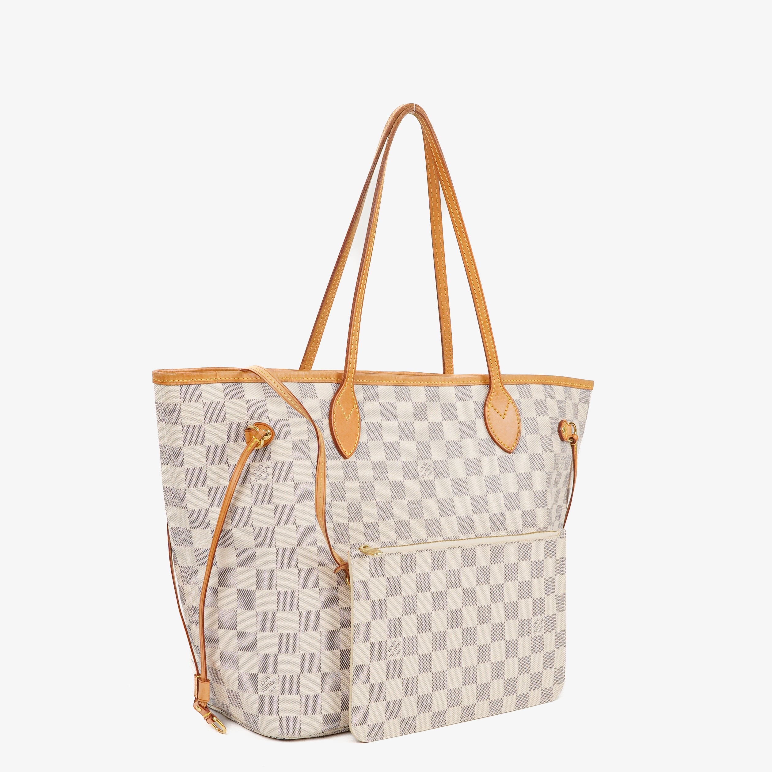 Louis Vuitton Damier Azur Coated Canvas Neverfull MM Tote Bag