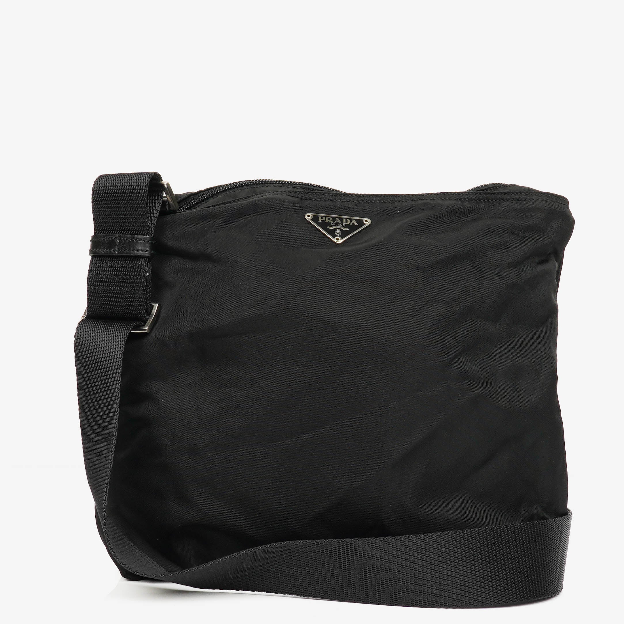 Prada Vela Sport Black Nylon Crossbody Bag