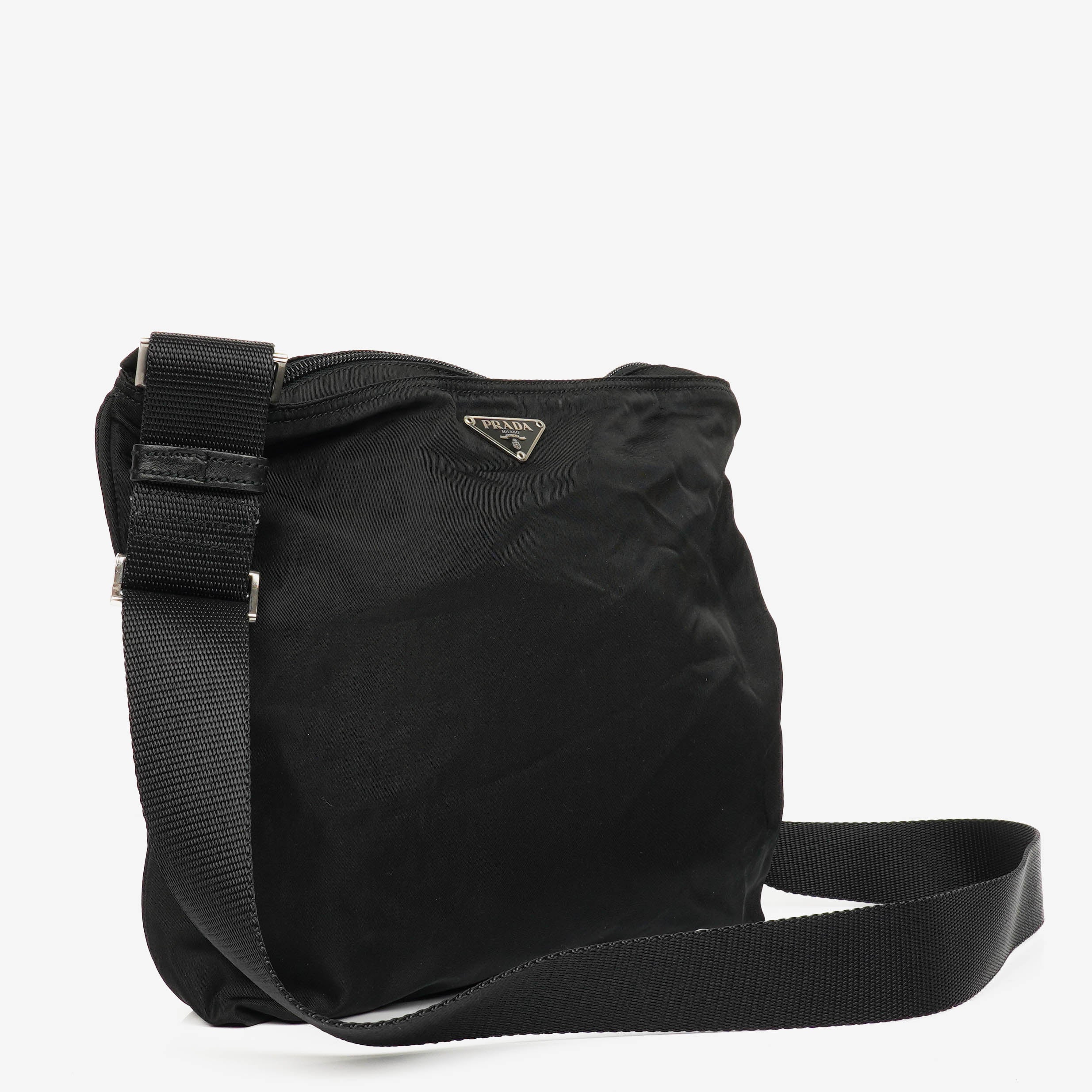 Prada Vela Sport Black Nylon Crossbody Bag