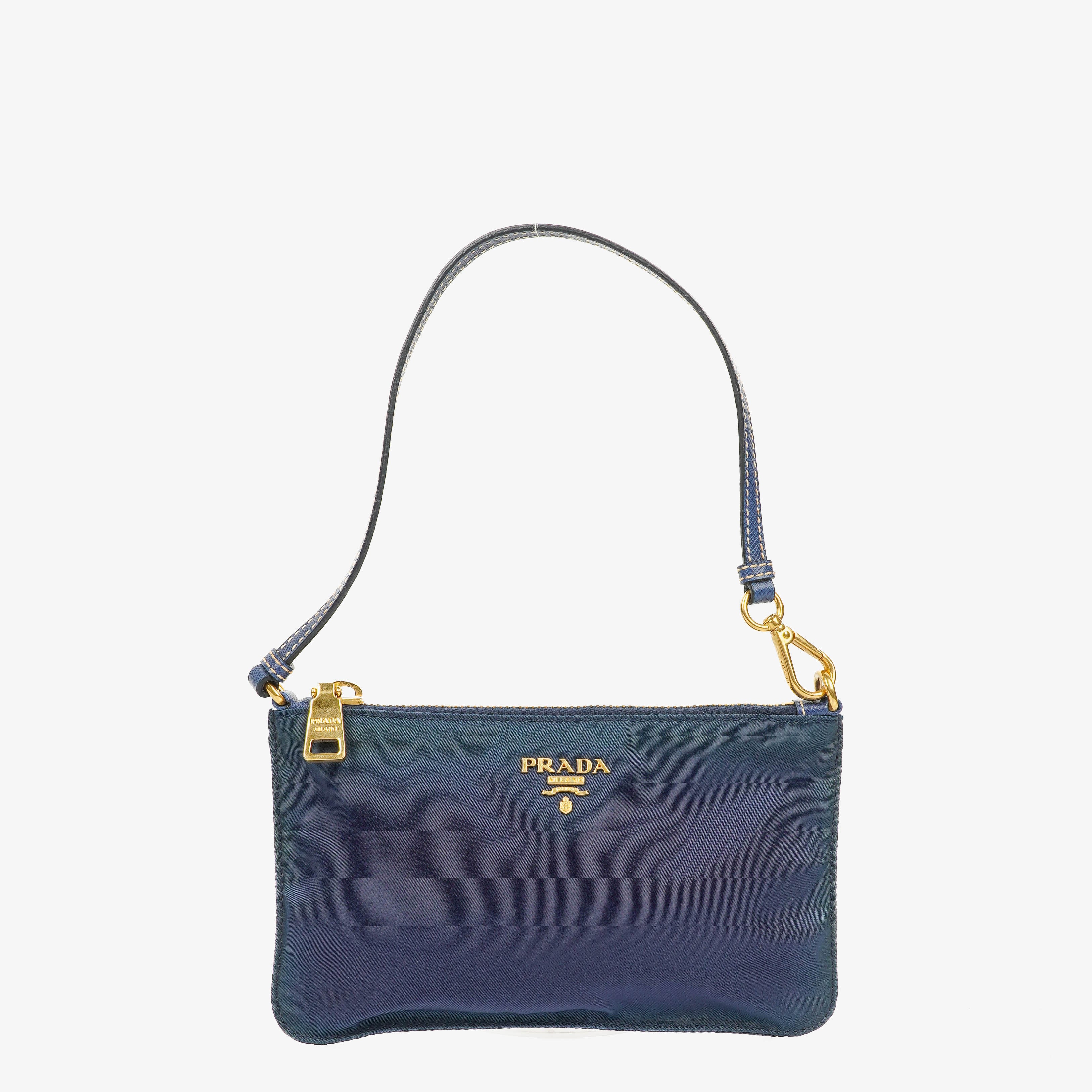 Prada Blue Nylon Small Bag