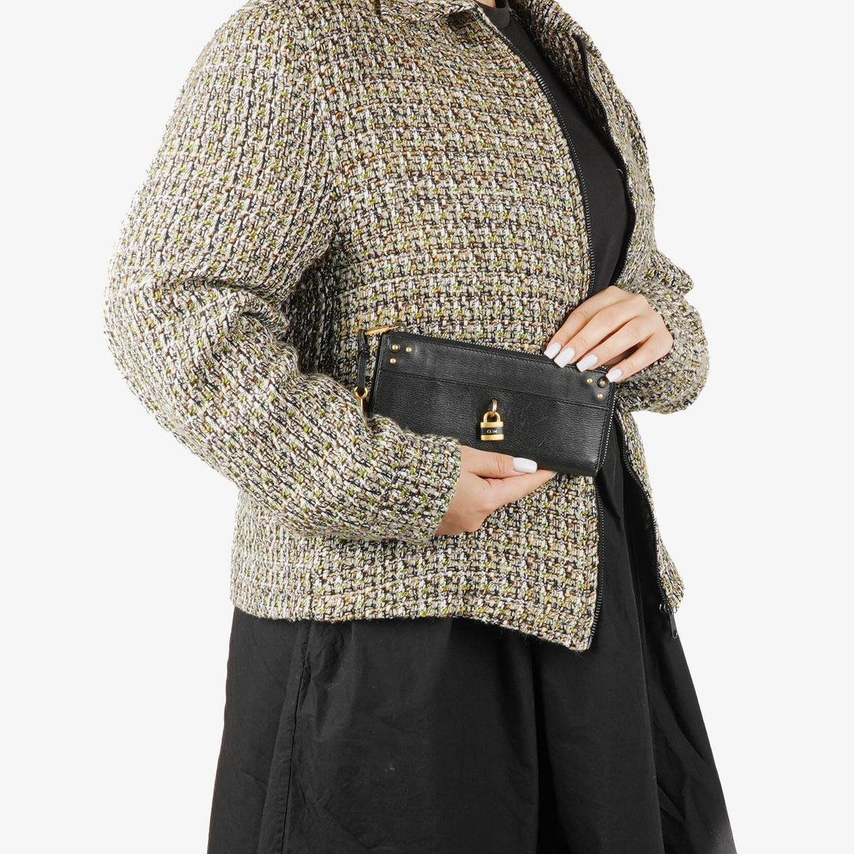 Chloe Black Paddington L Zip Wallet