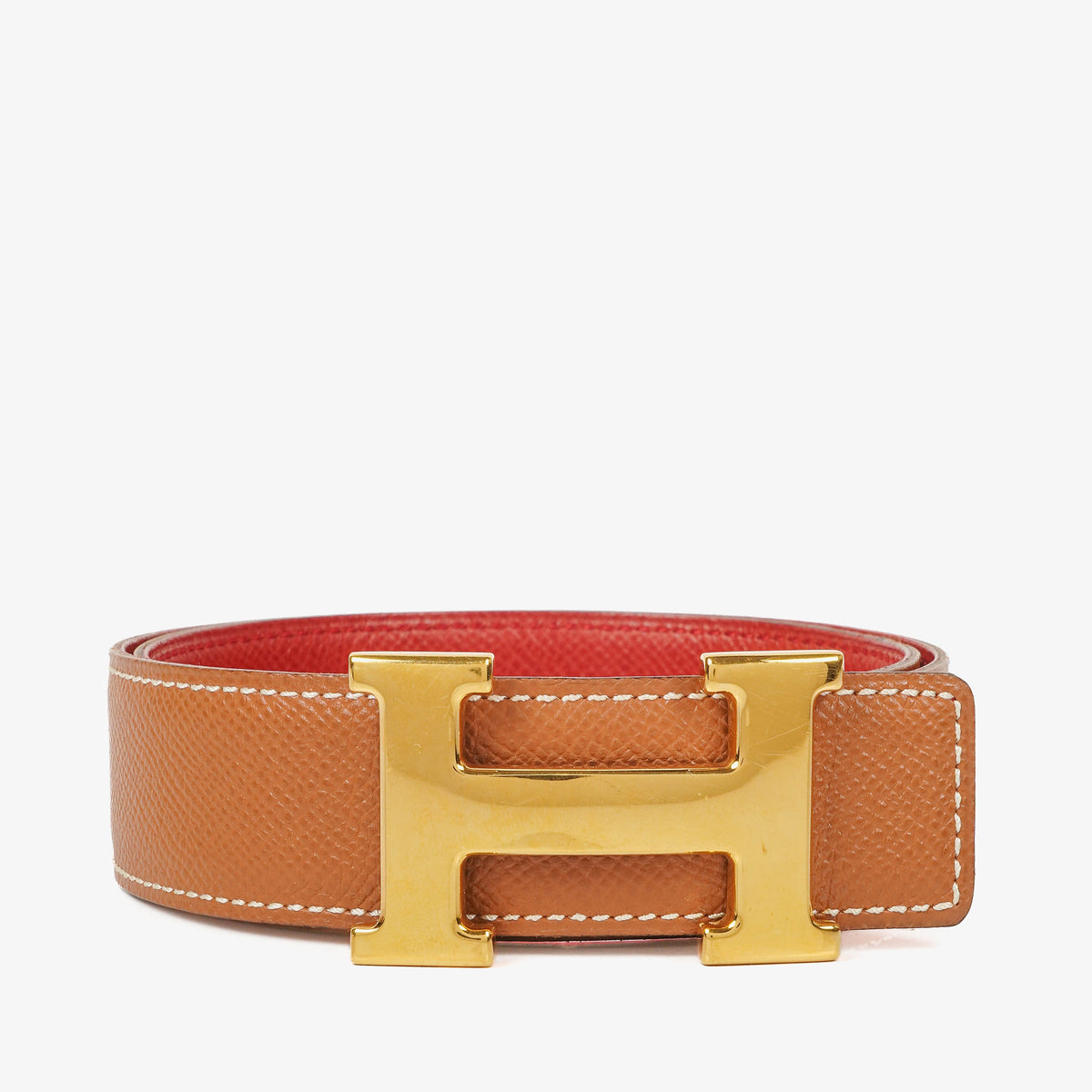 Hermes 30mm Courchevel Leather H Belt 