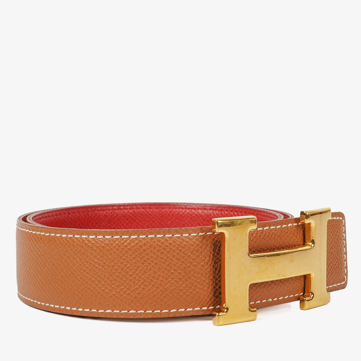 Hermes 30mm Courchevel Leather H Belt 