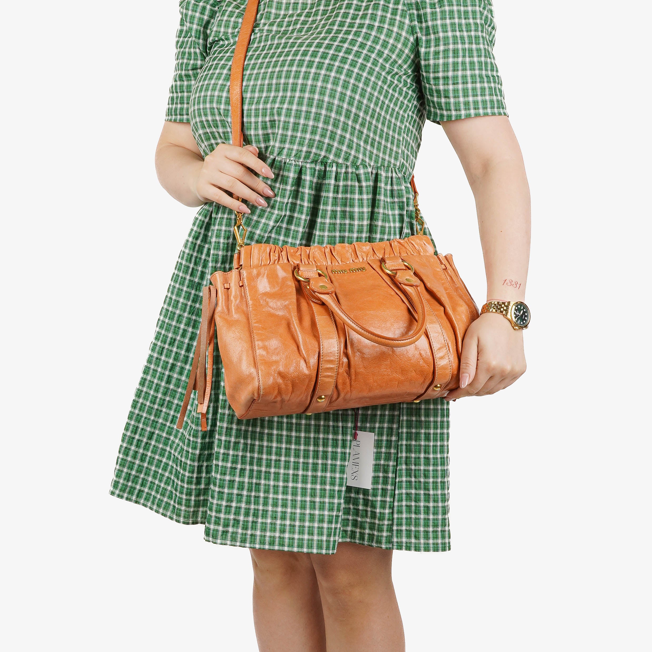 Miu Miu Vitello Satchel Bag