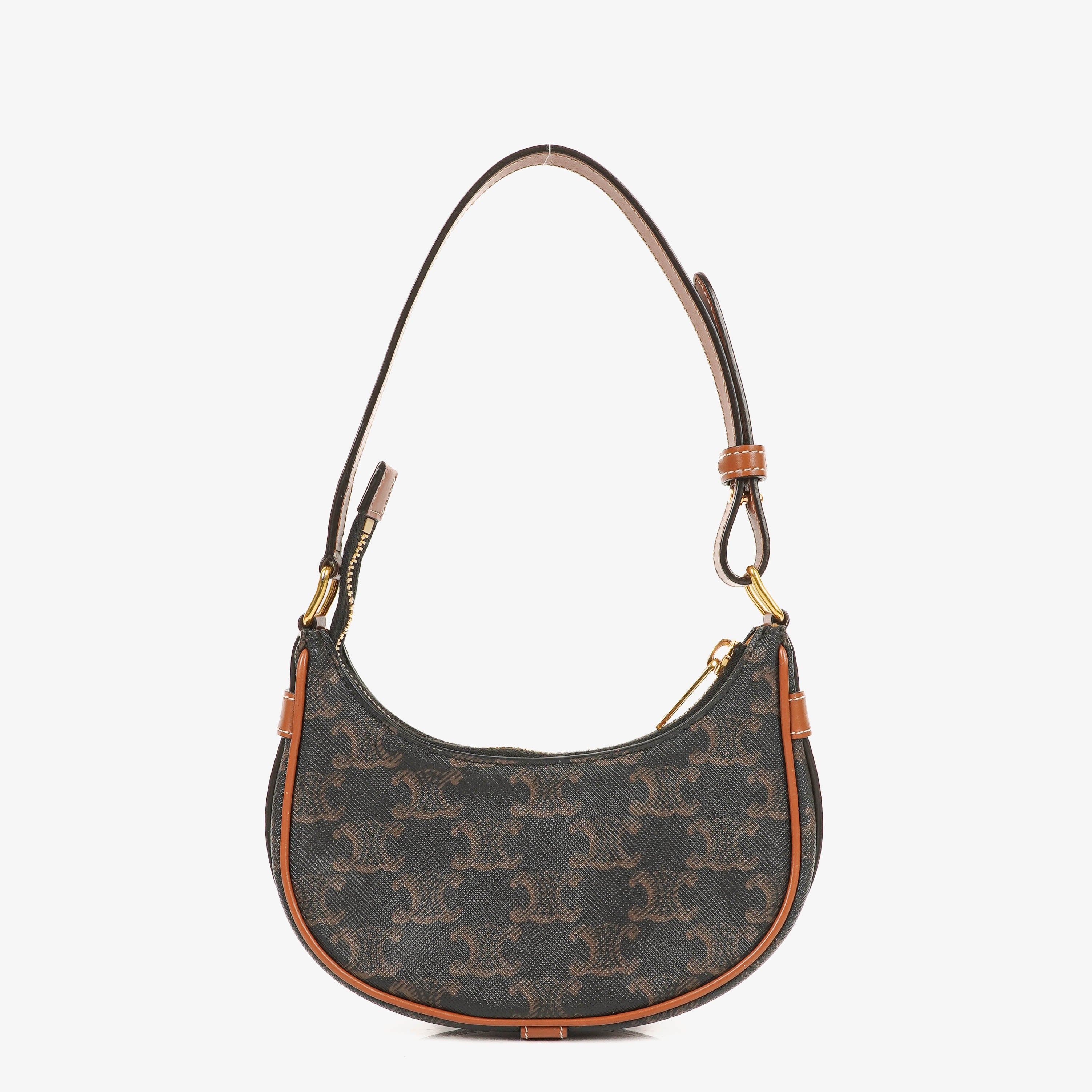 Celine Ava Triomphe Tan Shoulder Bag