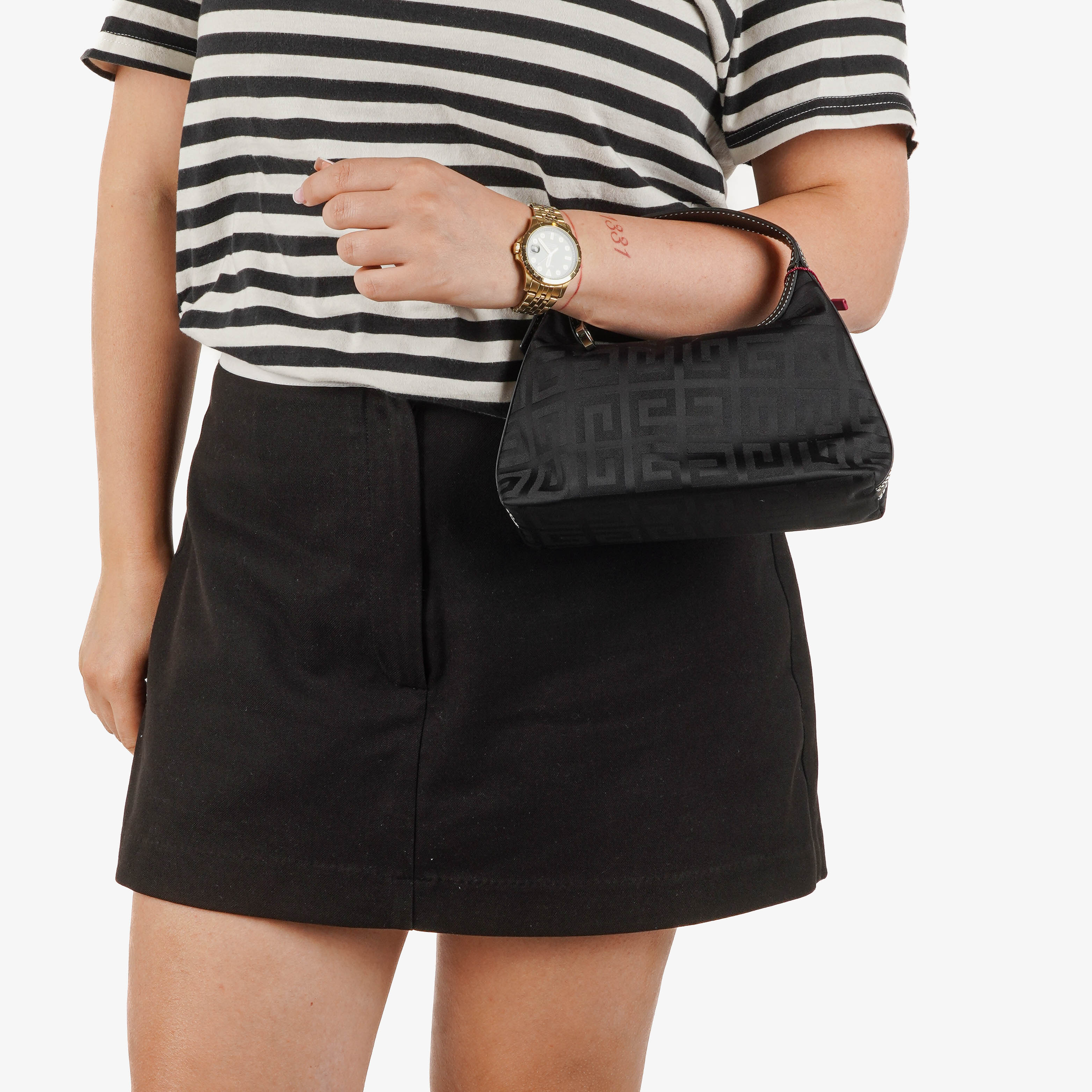 Givenchy Black Nylon Hobo Bag