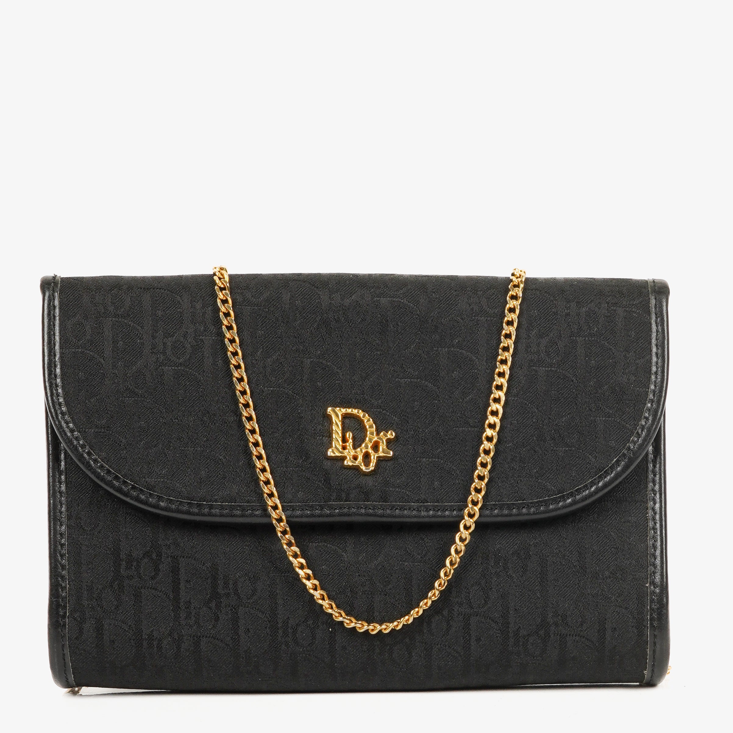 Dior Trotter Chain Black Shoulder Bag
