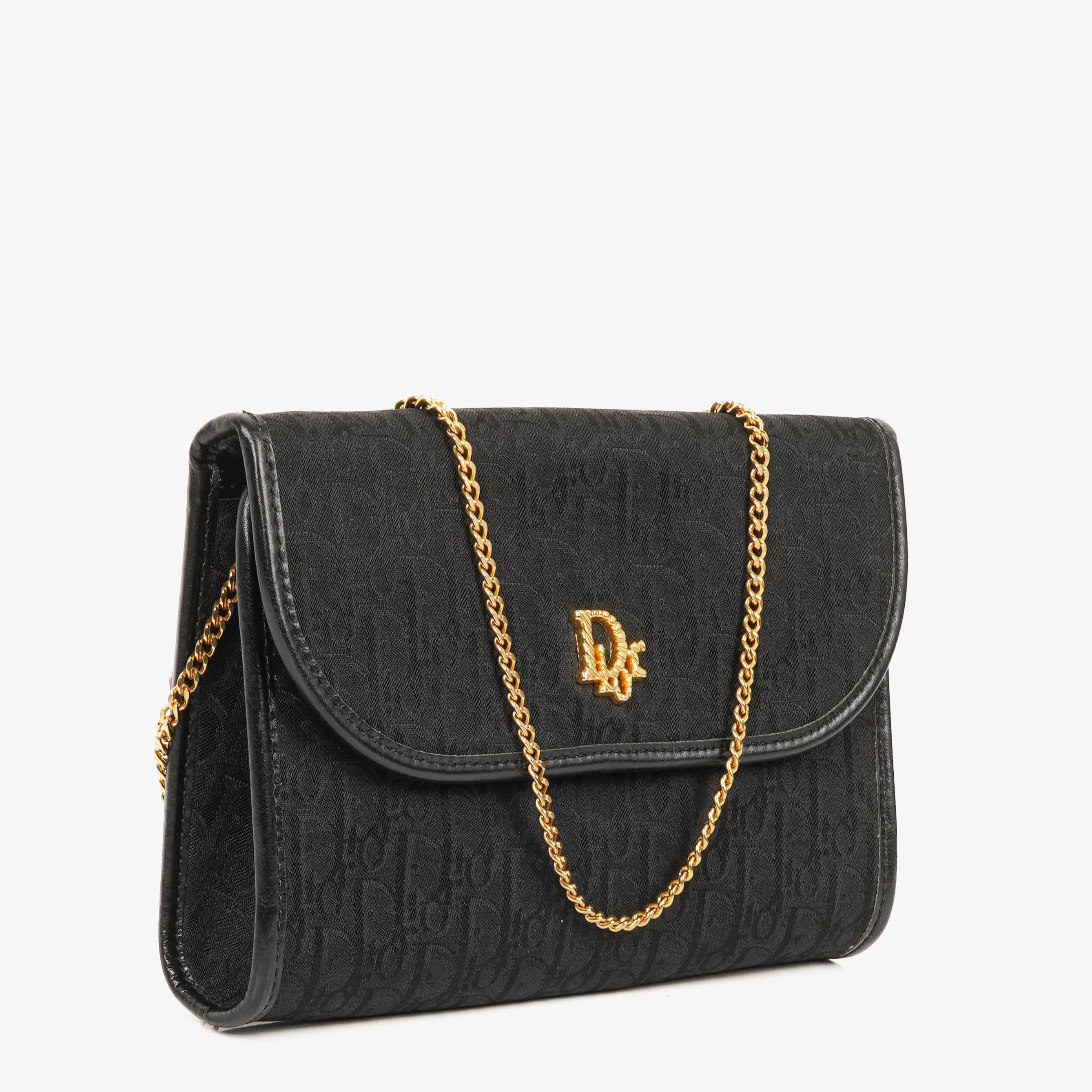 Dior Trotter Chain Black Shoulder Bag